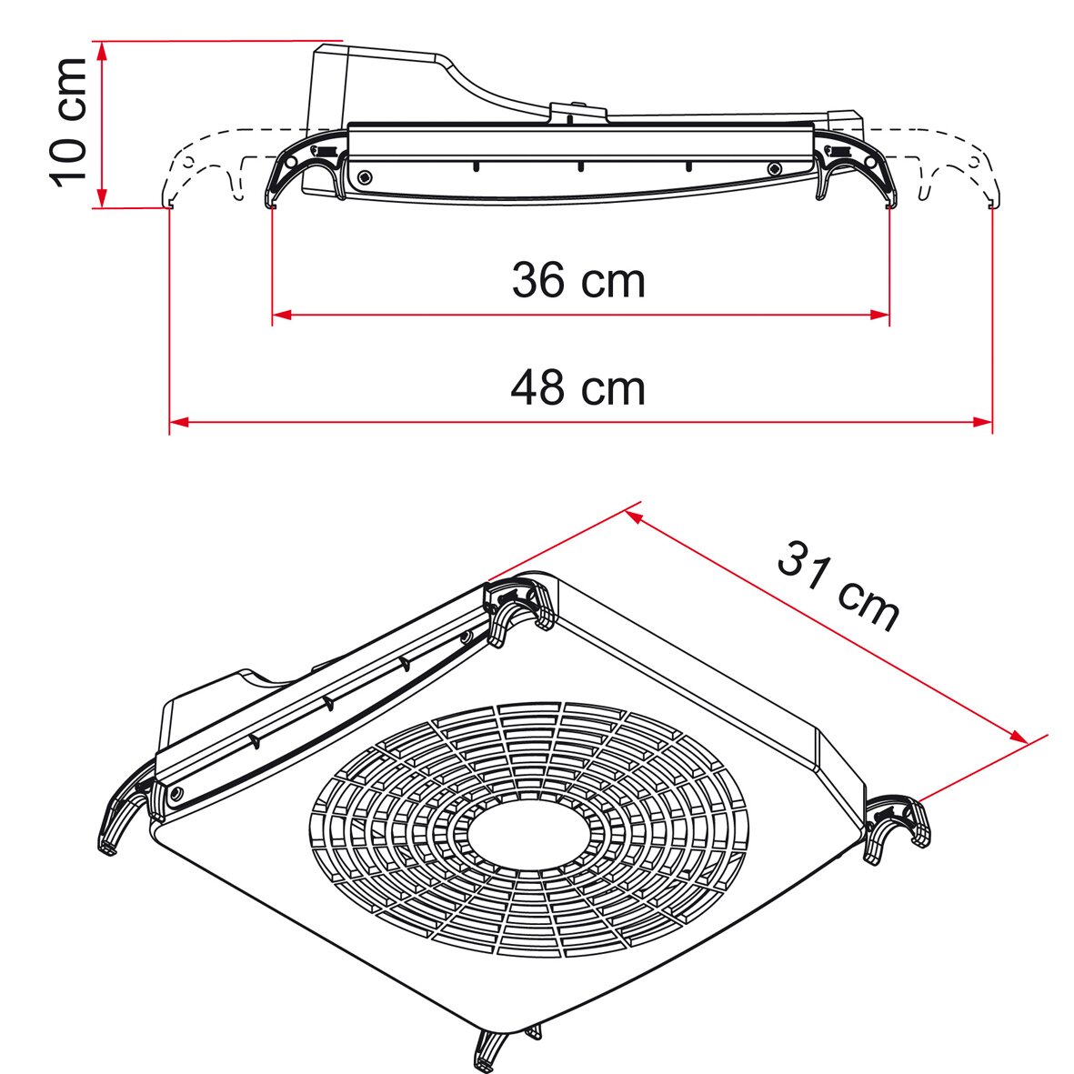 Dachhaubenventilator Turbo Kit