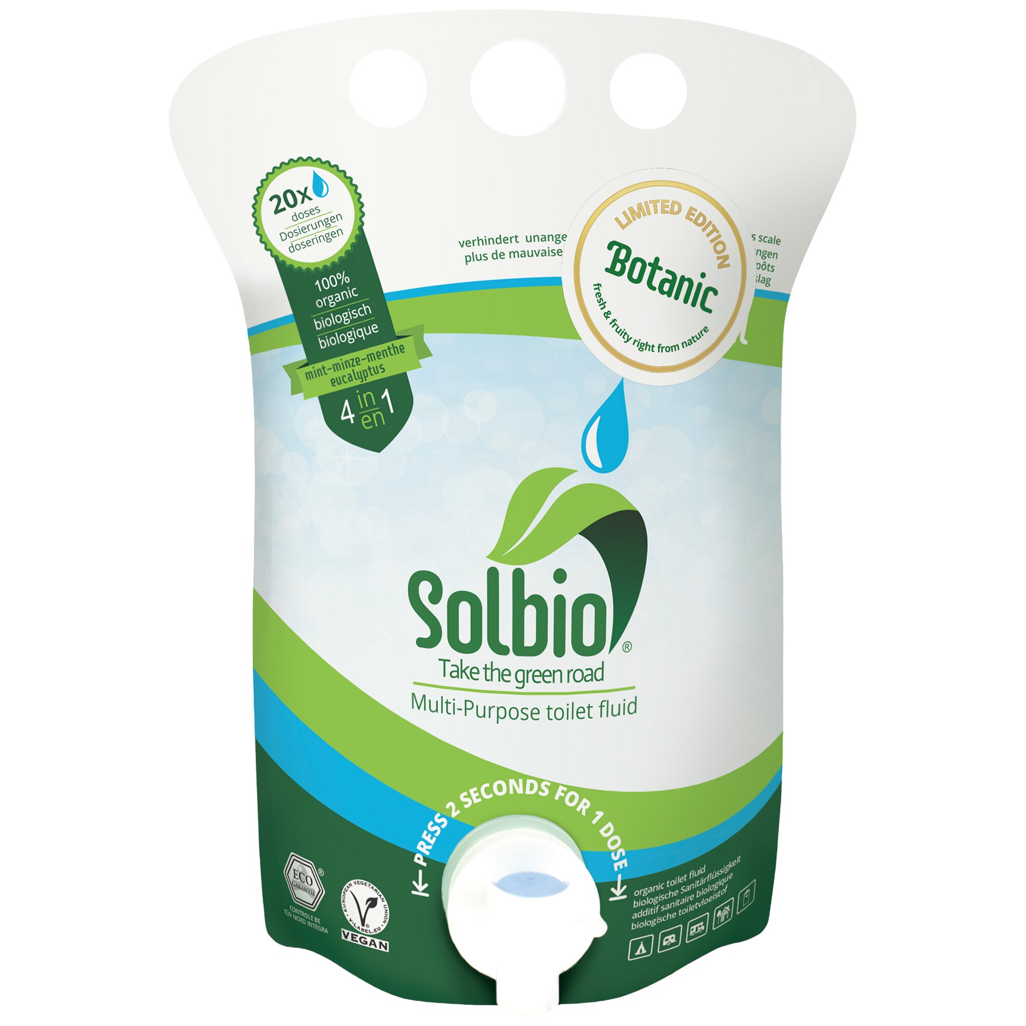 Toilettenzusatz 4 in 1 Botanic, 800 ml