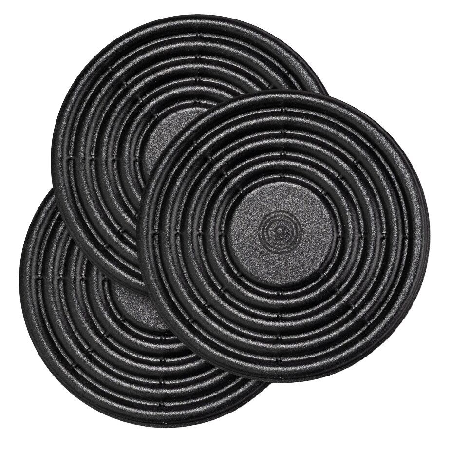 Magnetisches MagUp-Pad Stapelset für Geschirr, 3er Set, schwarz