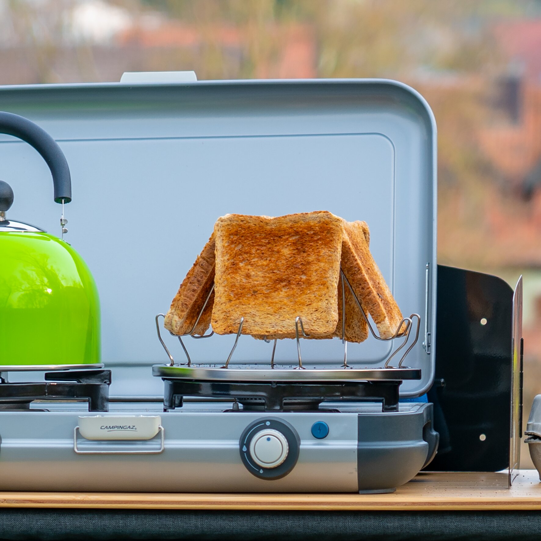 Edelstahl-Campingtoaster