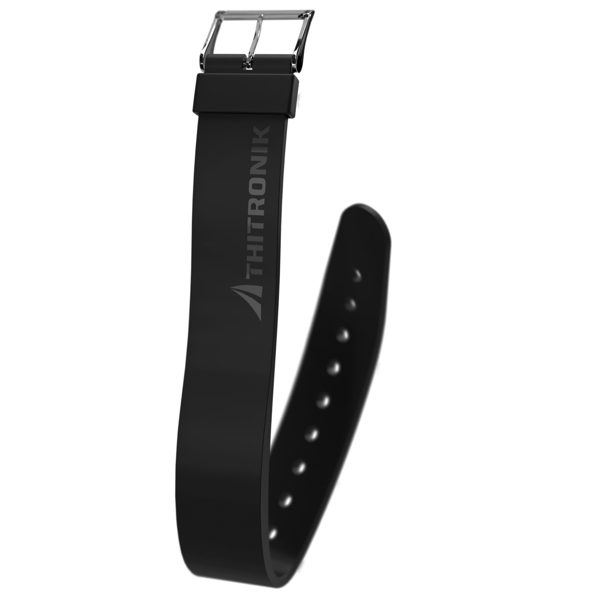 NFC-Silikonarmband KeyStrap, schwarz, M