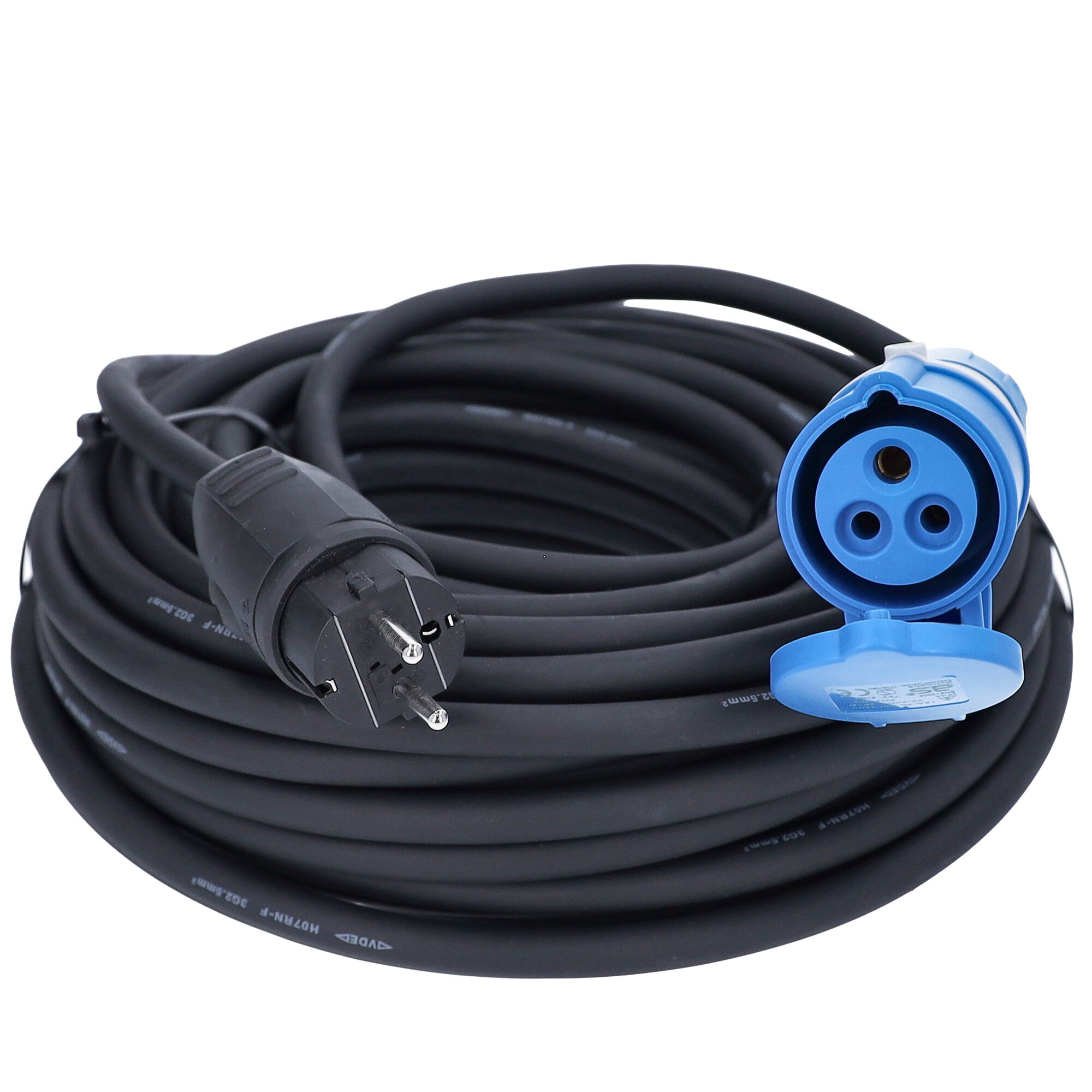 Adapterkabel Schuko/CEE, 25 m