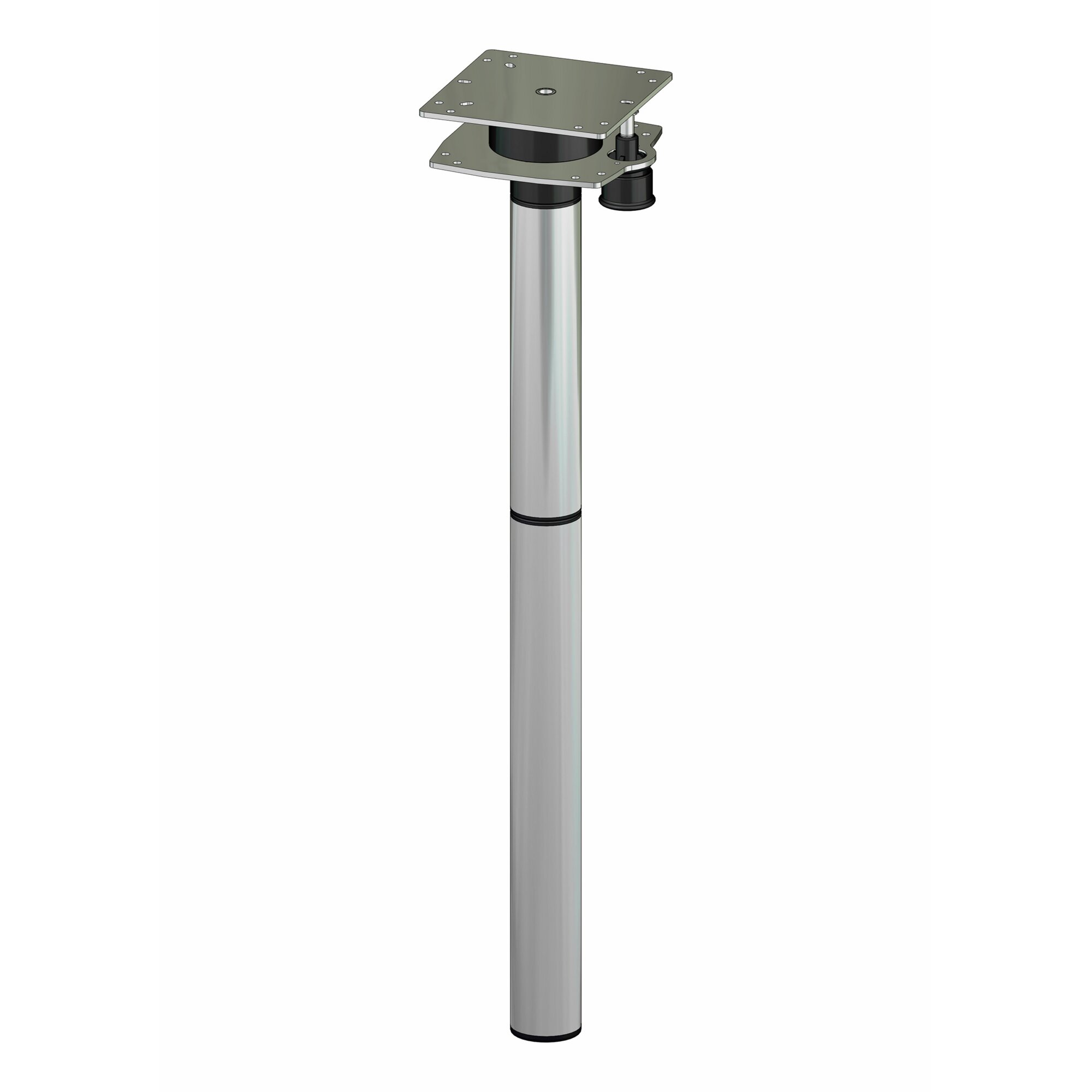 Ausdrehfuß, grau, 75,60 cm