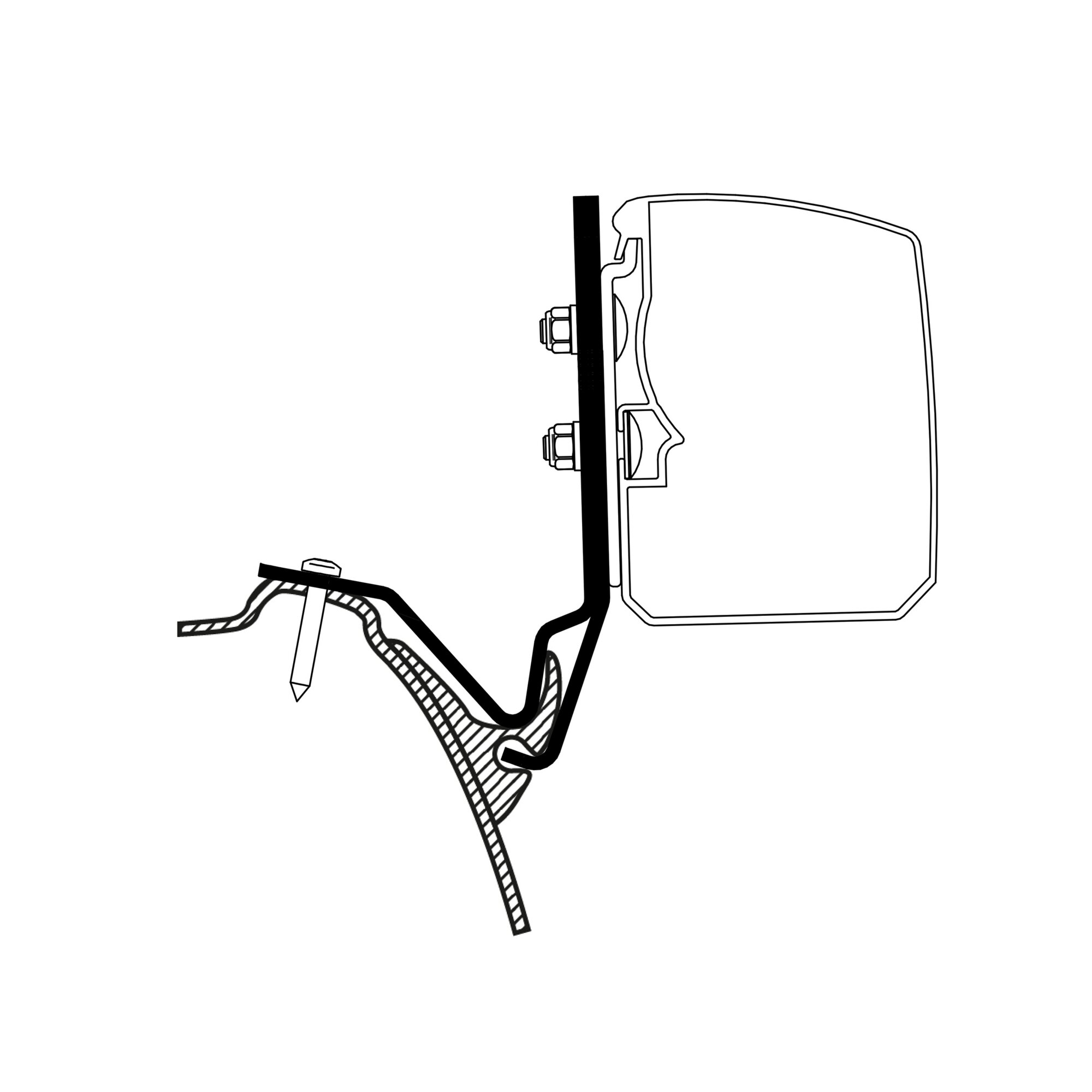 Adapter Westfalia Kepler One / Five / Six für Thule 3200