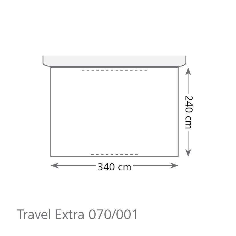 Busvorzelt Travel Extra, 340 x 240 cm