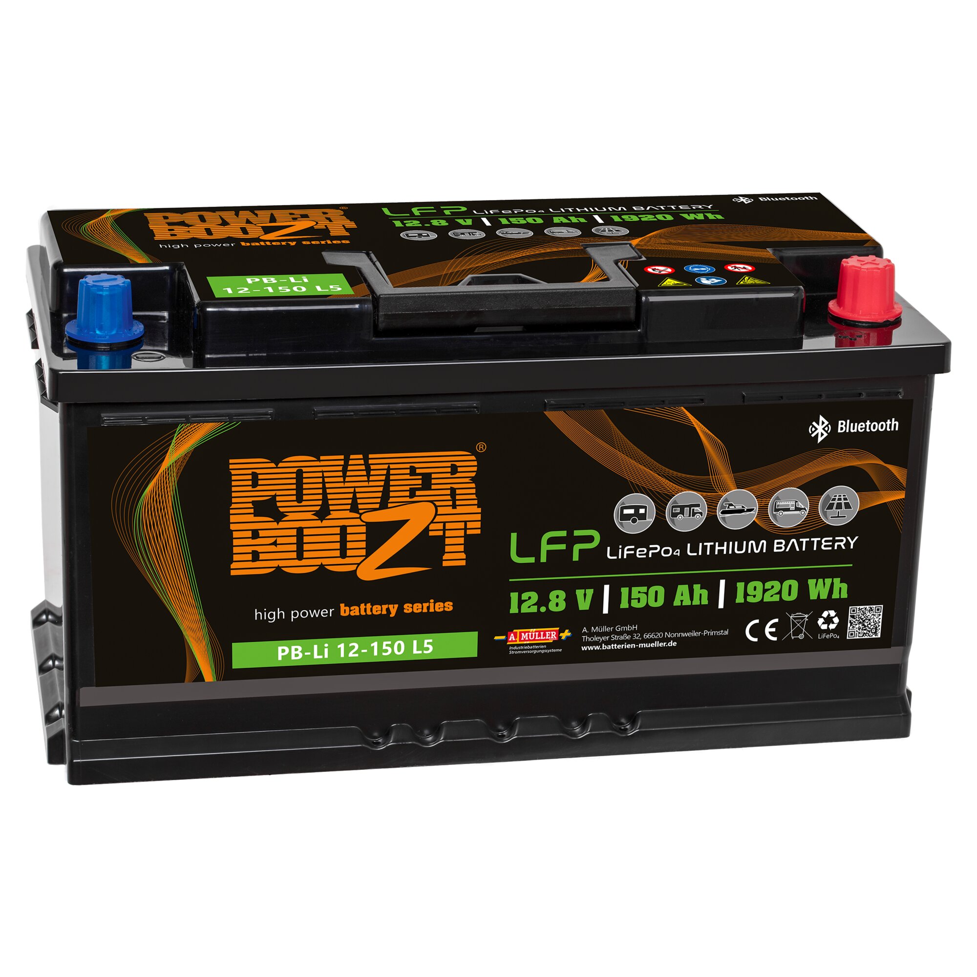 Lithium Batterie LiFePO4, 150 Ah