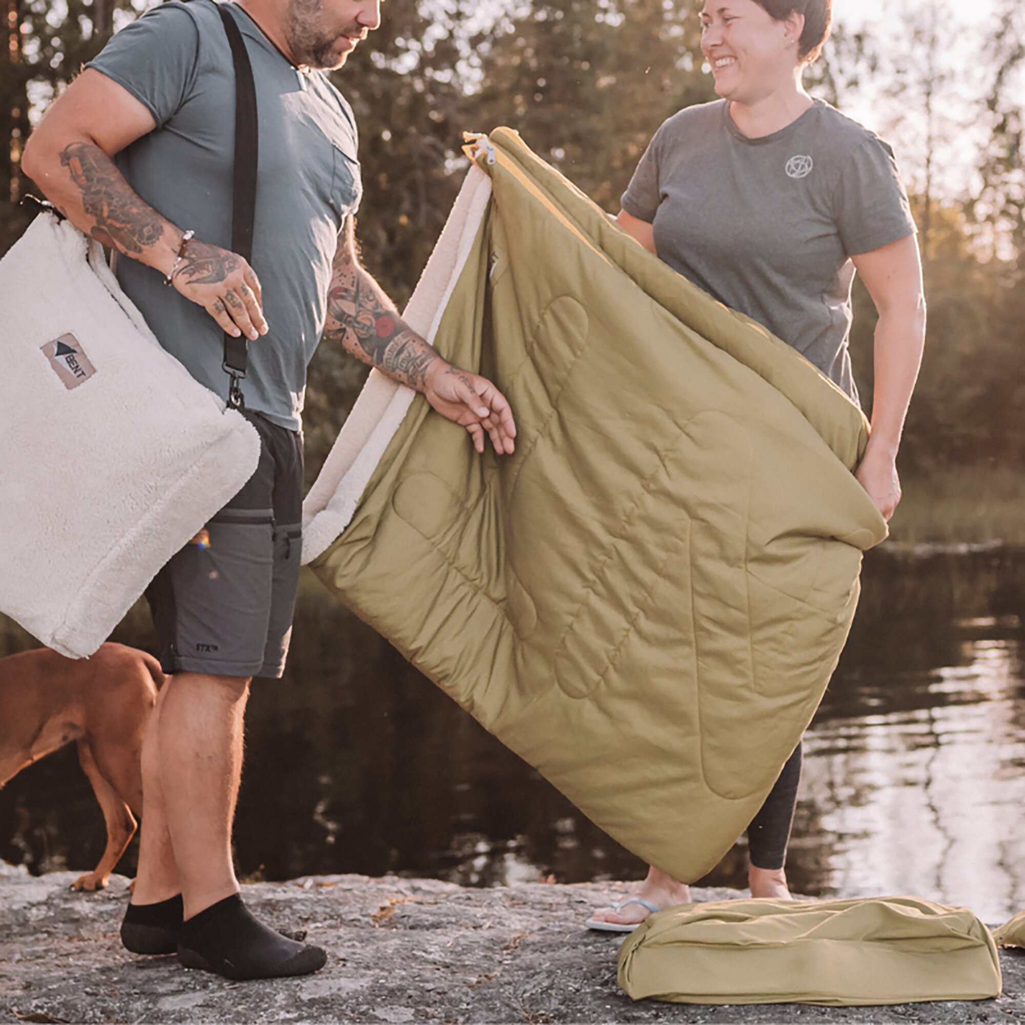 Vanlife Schlafsack Bentcho, Scandinavian moss