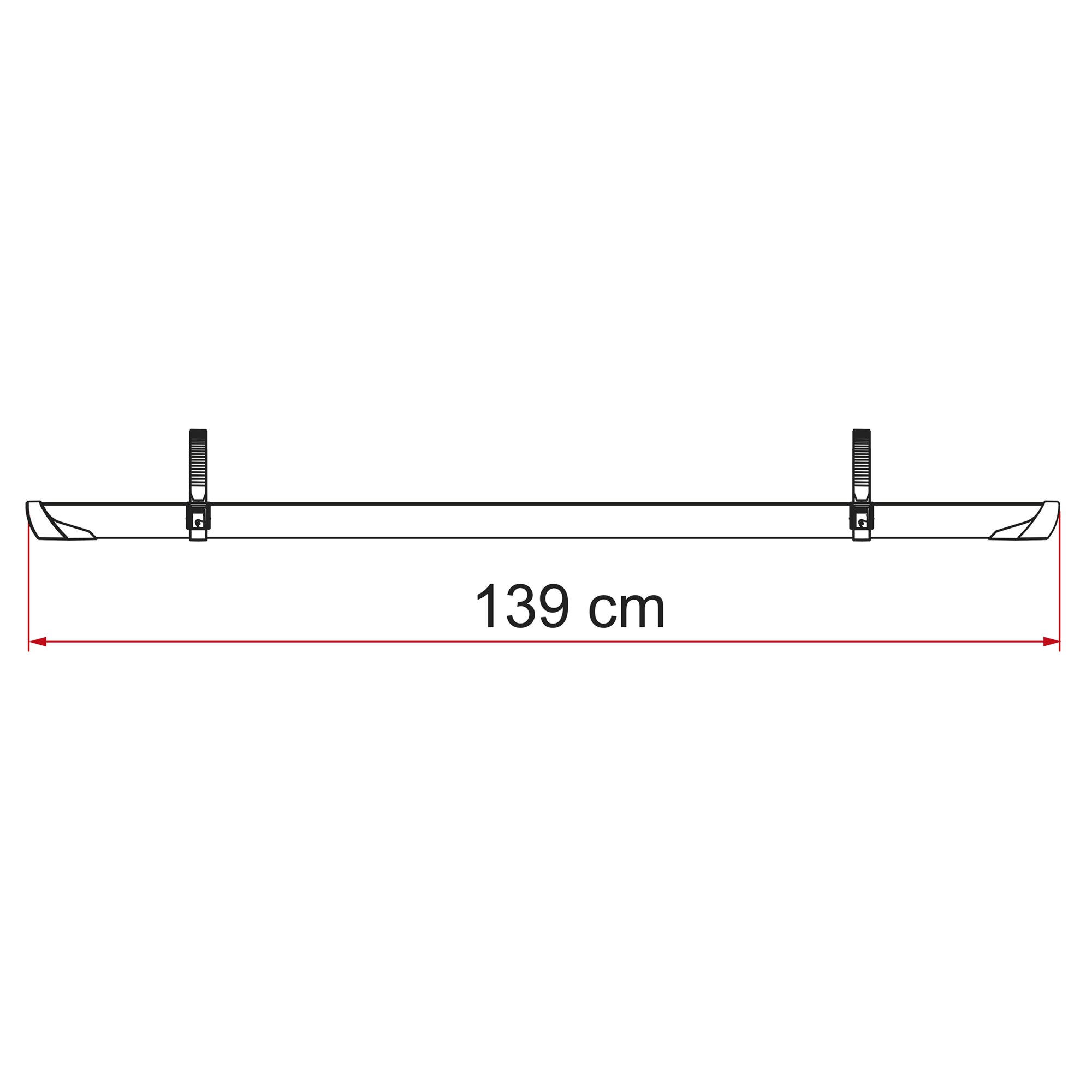 Fahrradschiene Rail Plus XL, schwarz