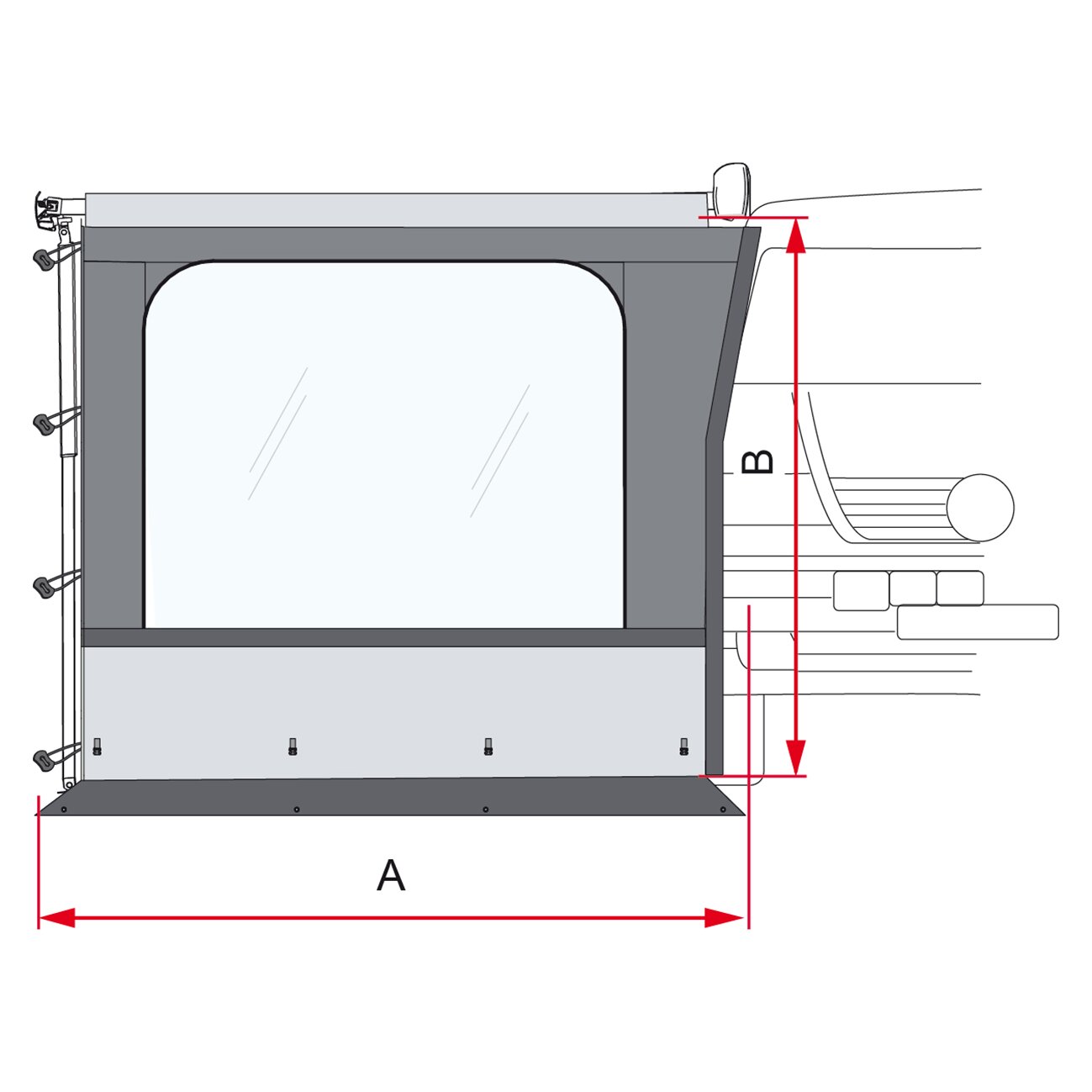 Seitenwand Side W Pro Van F43 270