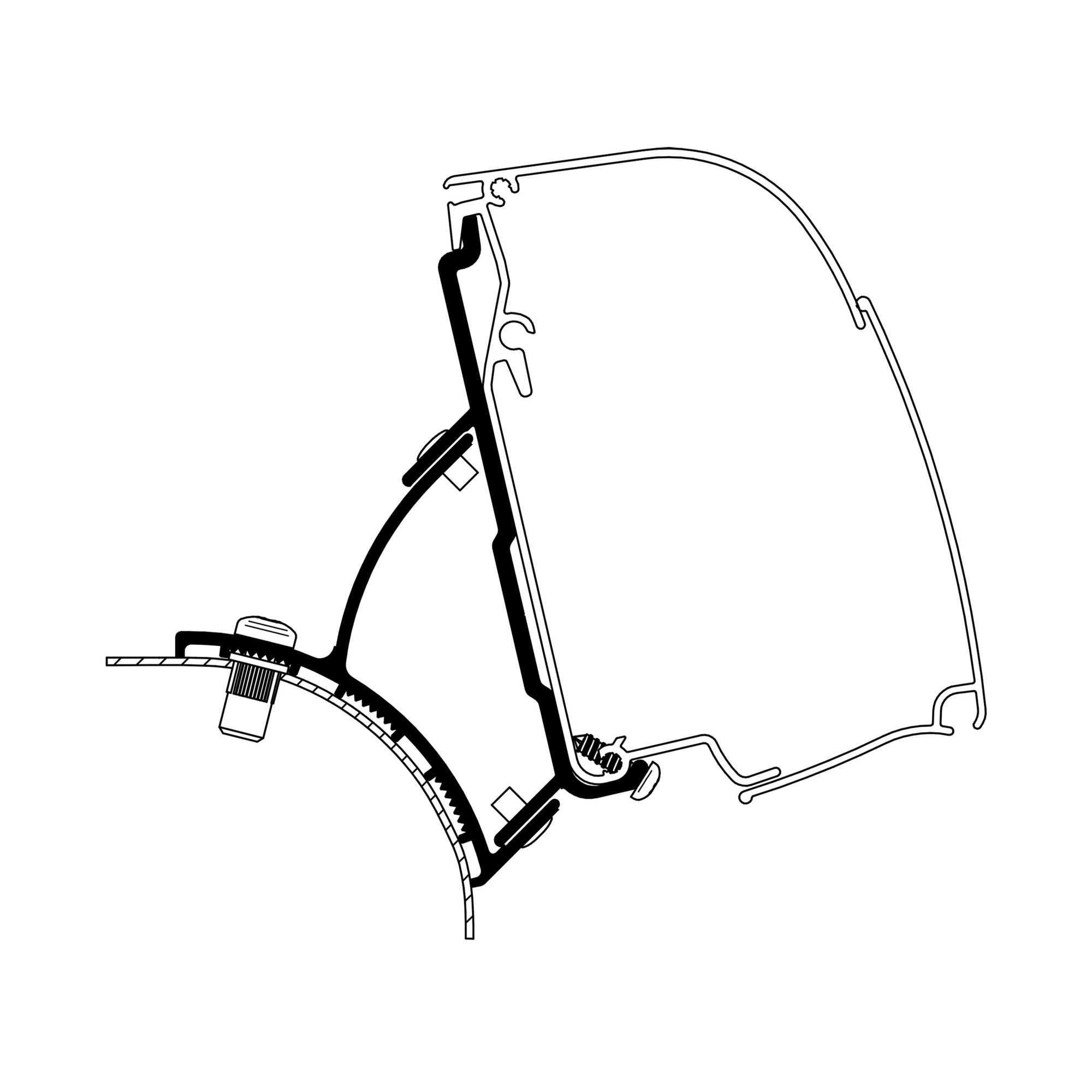 Adapter VW T5/T6 für Thule 4200