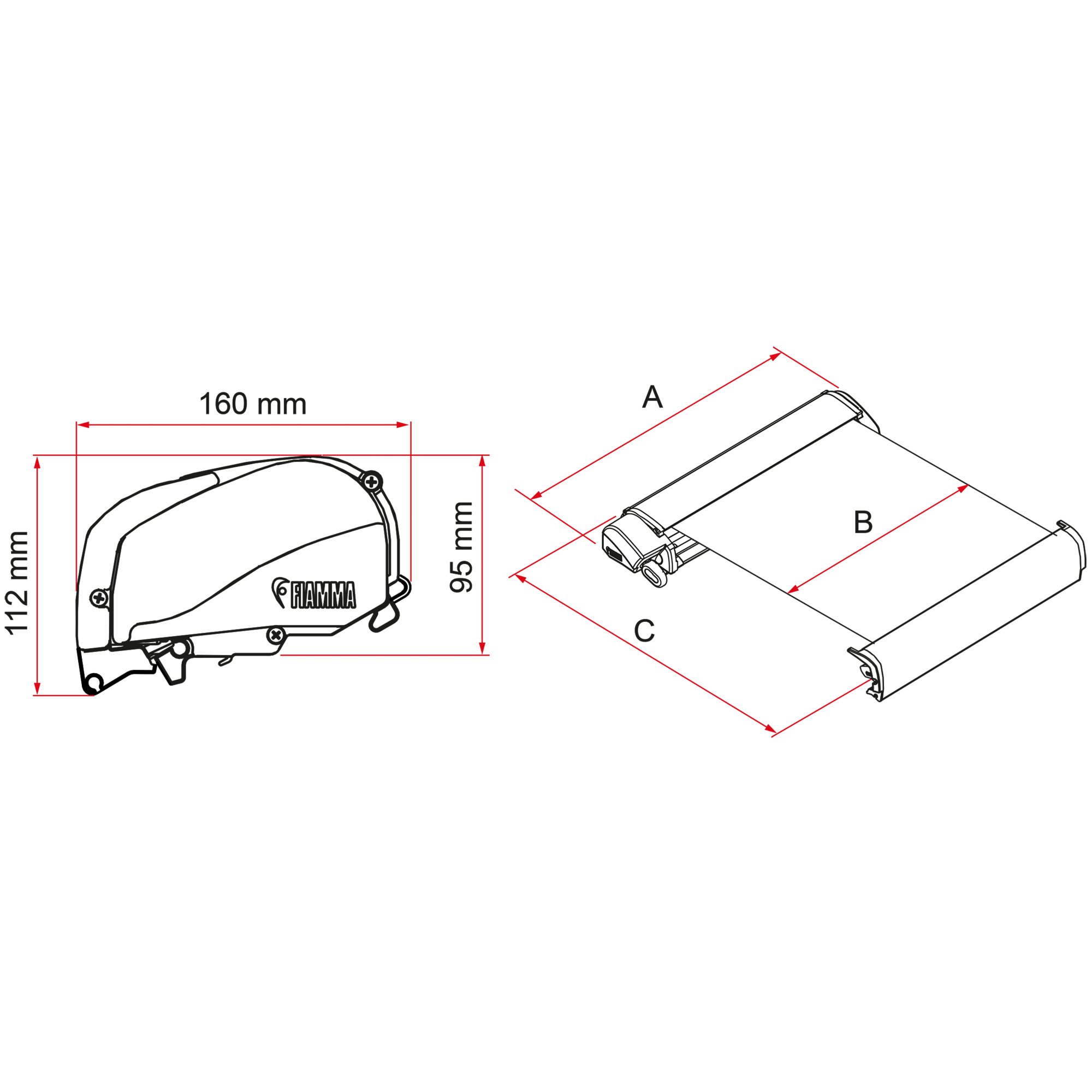 Markisenpaket F80s für Ducato, 370 cm