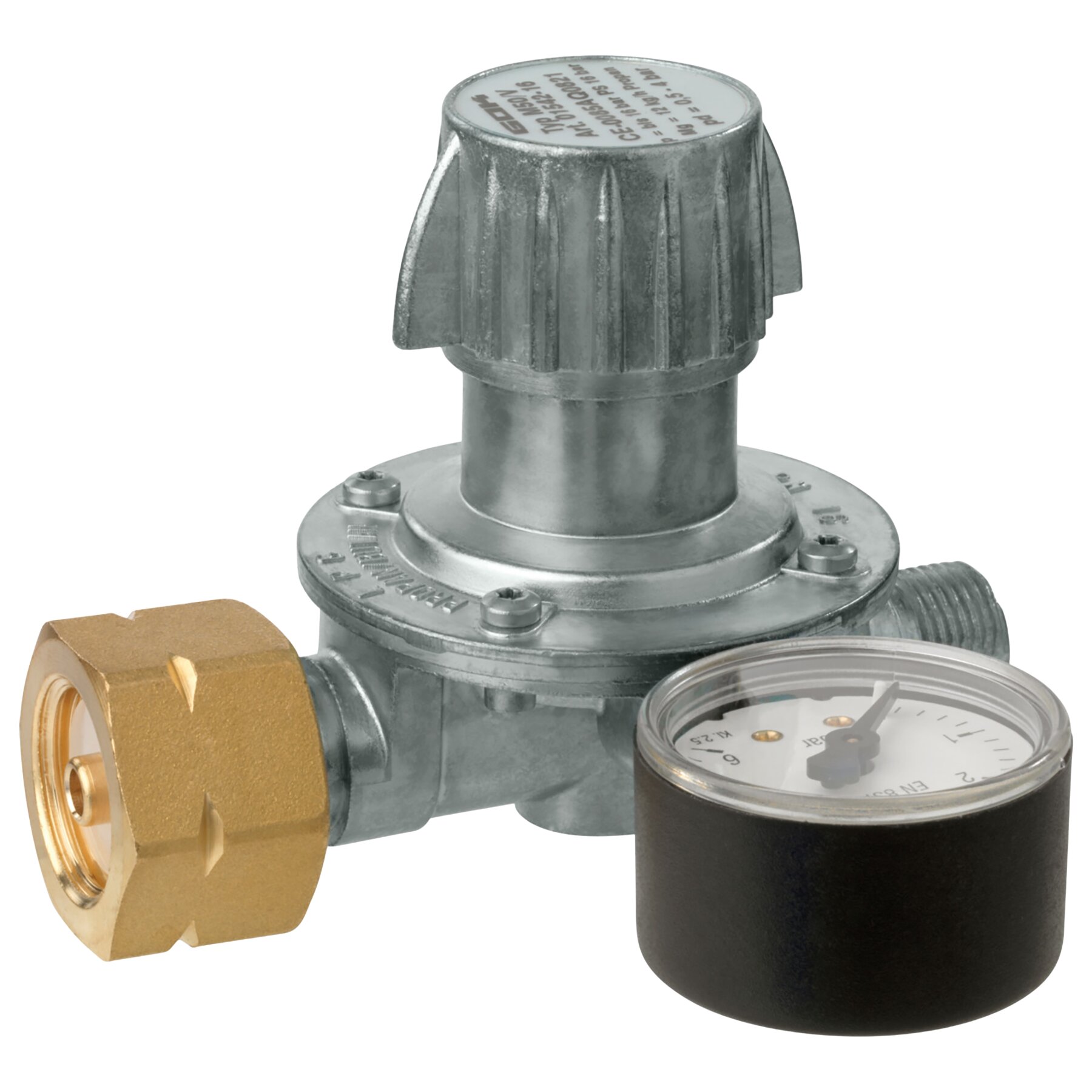 Gasregler M50-V, 12 kg/h, 0,5 – 4 bar Komb.A x G3/8LH-KN Man.