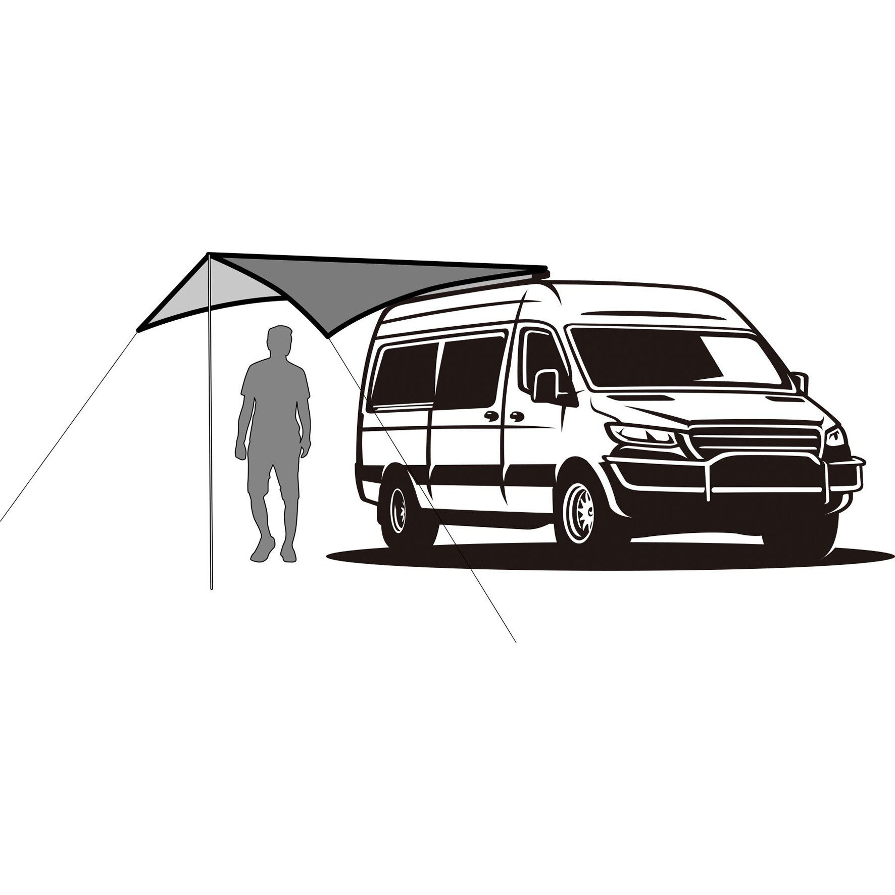 Sonnensegel Deflector QDR 360