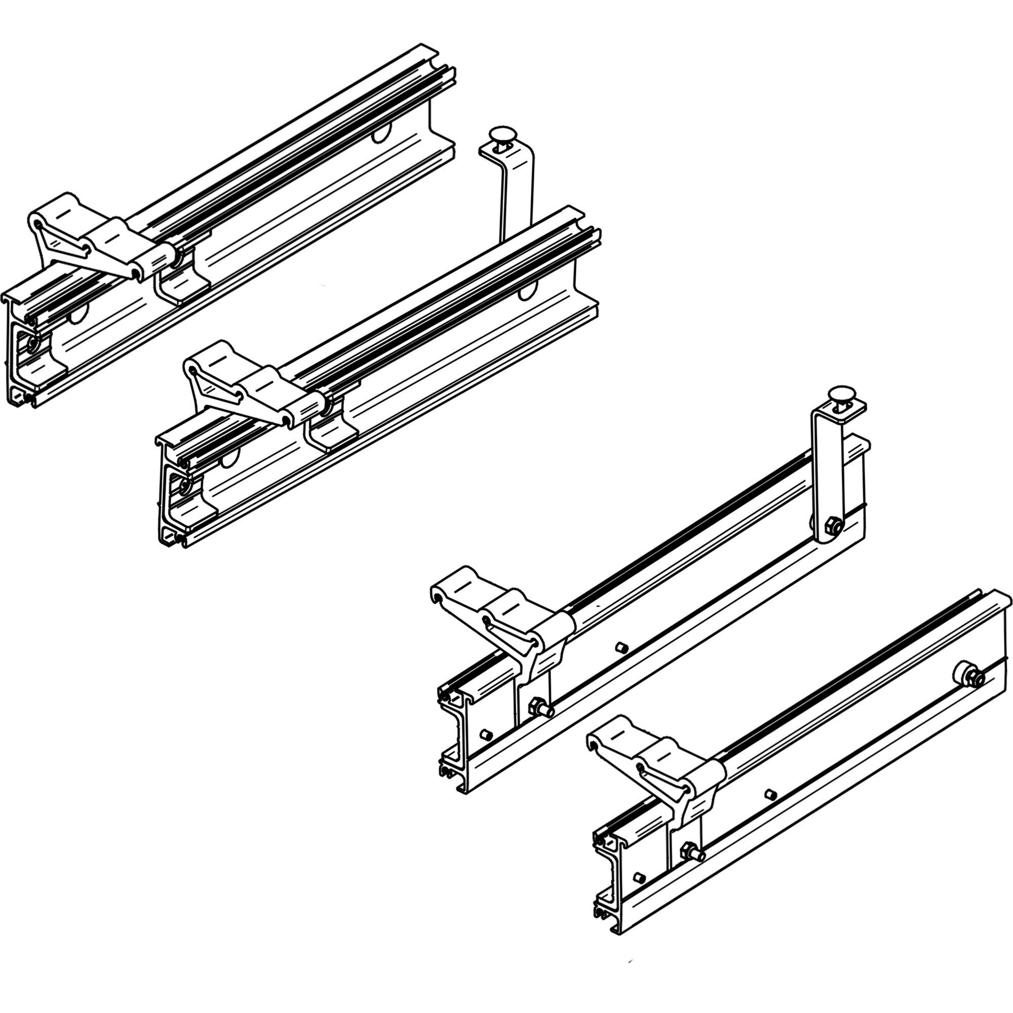 Montagerahmen Thule Slide-Out G2 Crafter 400