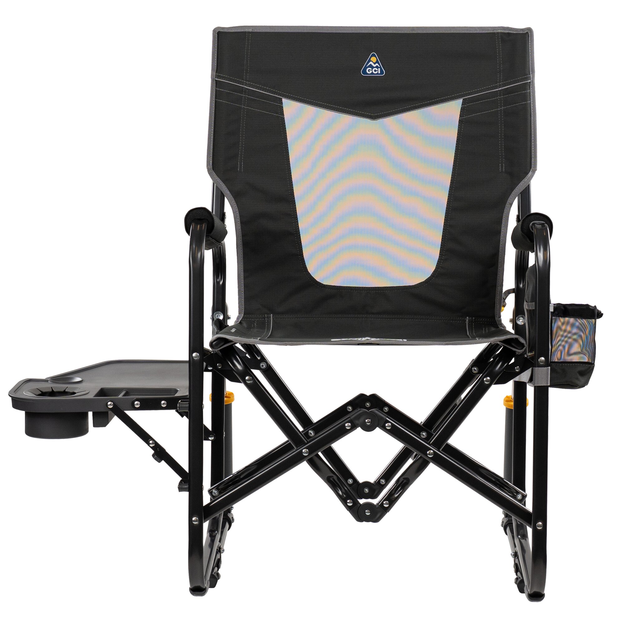 Camping-Schaukelstuhl Stowaway Rocker™ mit Tisch, anthrazit