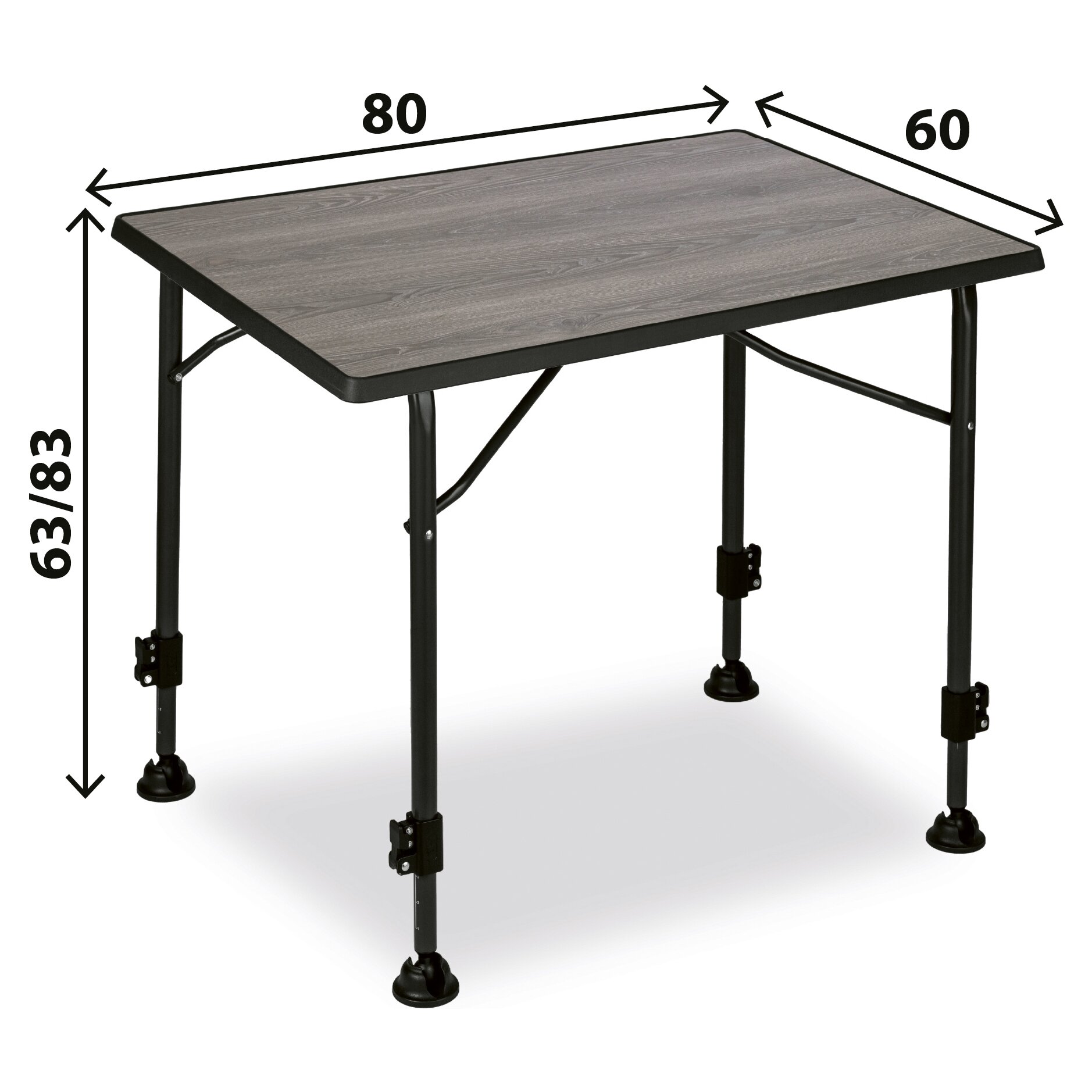 Campingtisch Linear, 80 x 83 cm