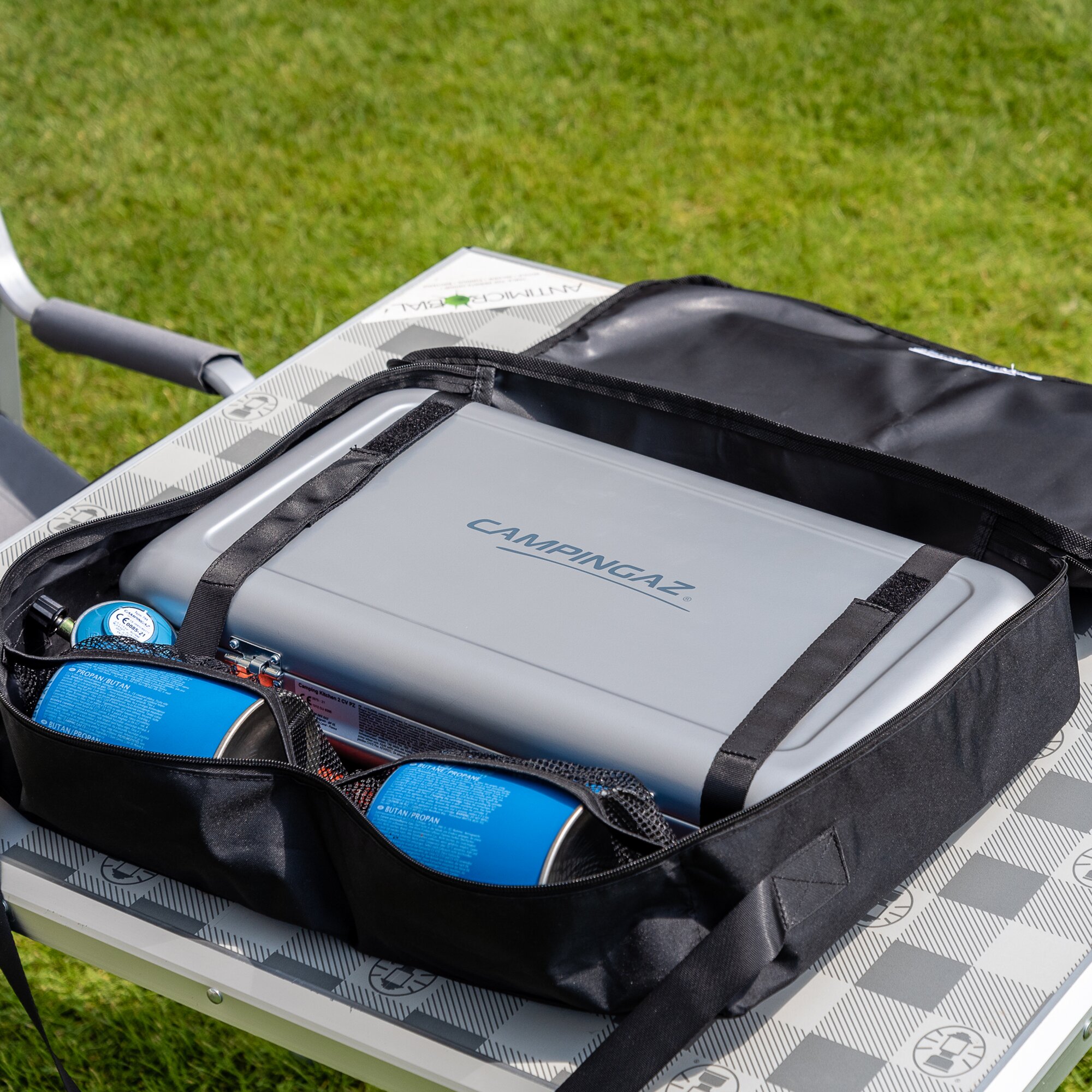 Gaskocher Camping Kitchen 2 GRILL & GO, Kartusche