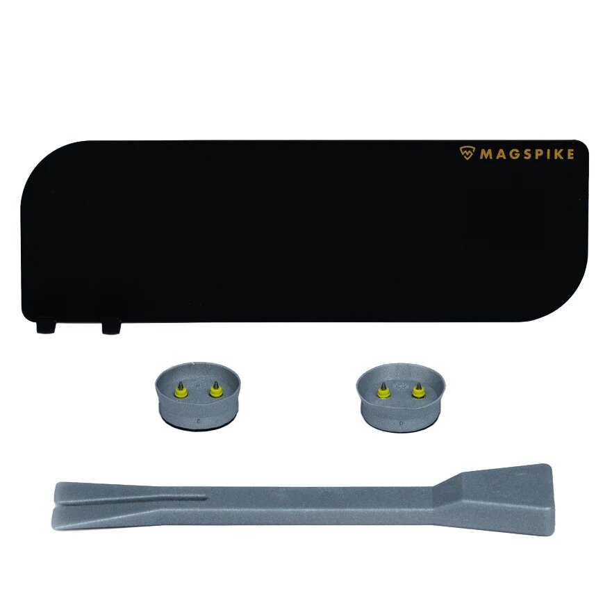 Trägerplatte mit Magnet MagSpike Set M+ mit integrierten Haken, schwarz