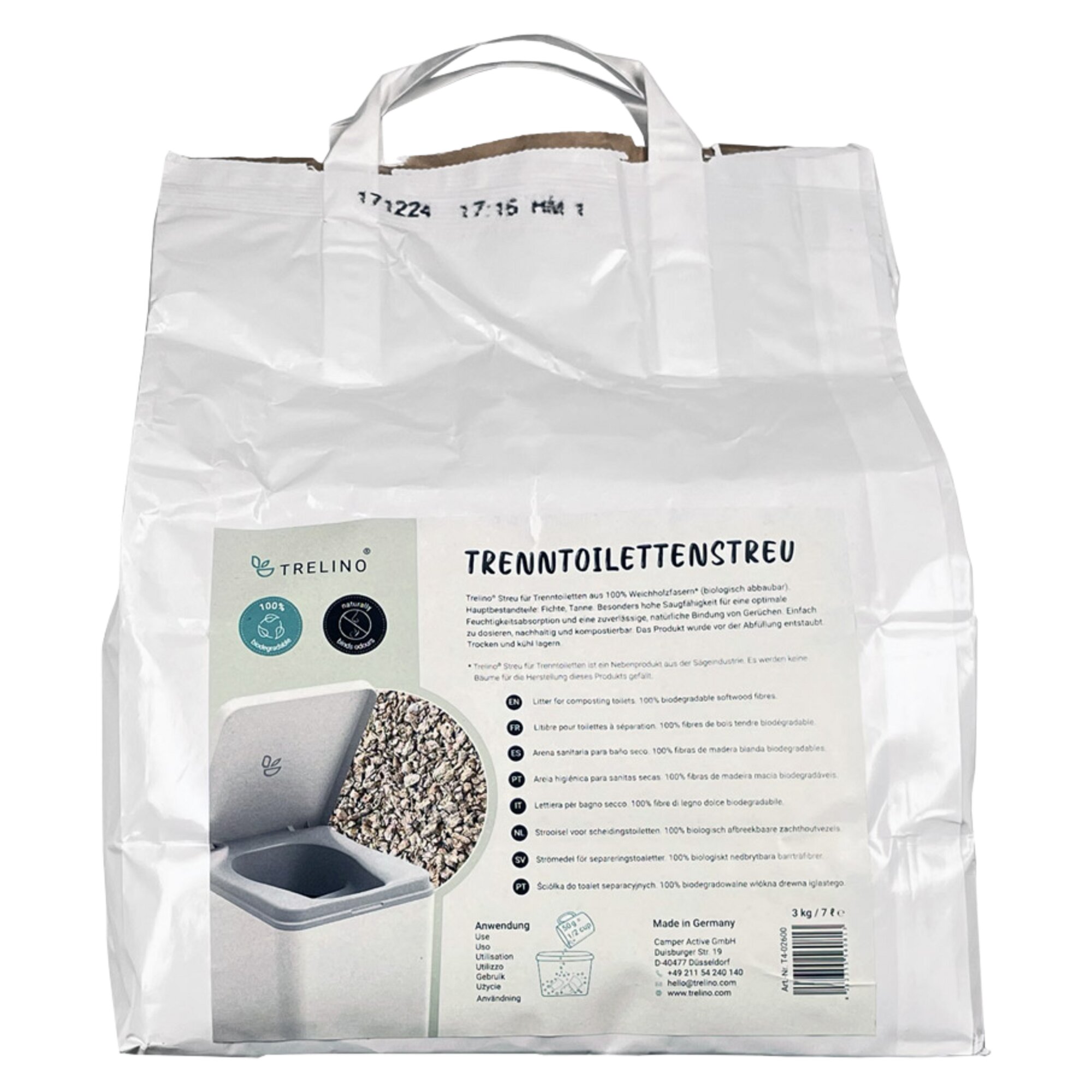 Trenntoilettenstreu 7 L