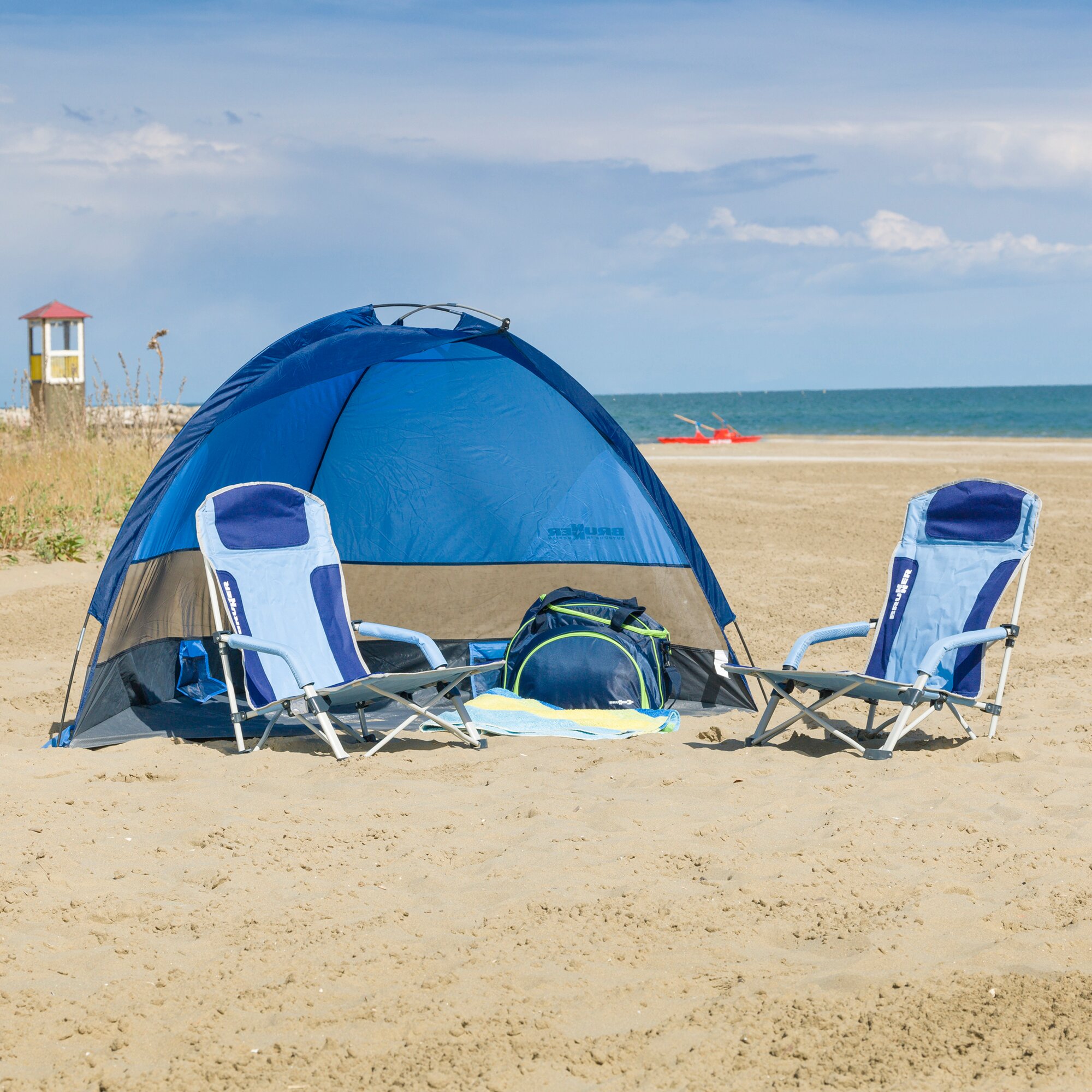 Strandstuhl Bula, blau