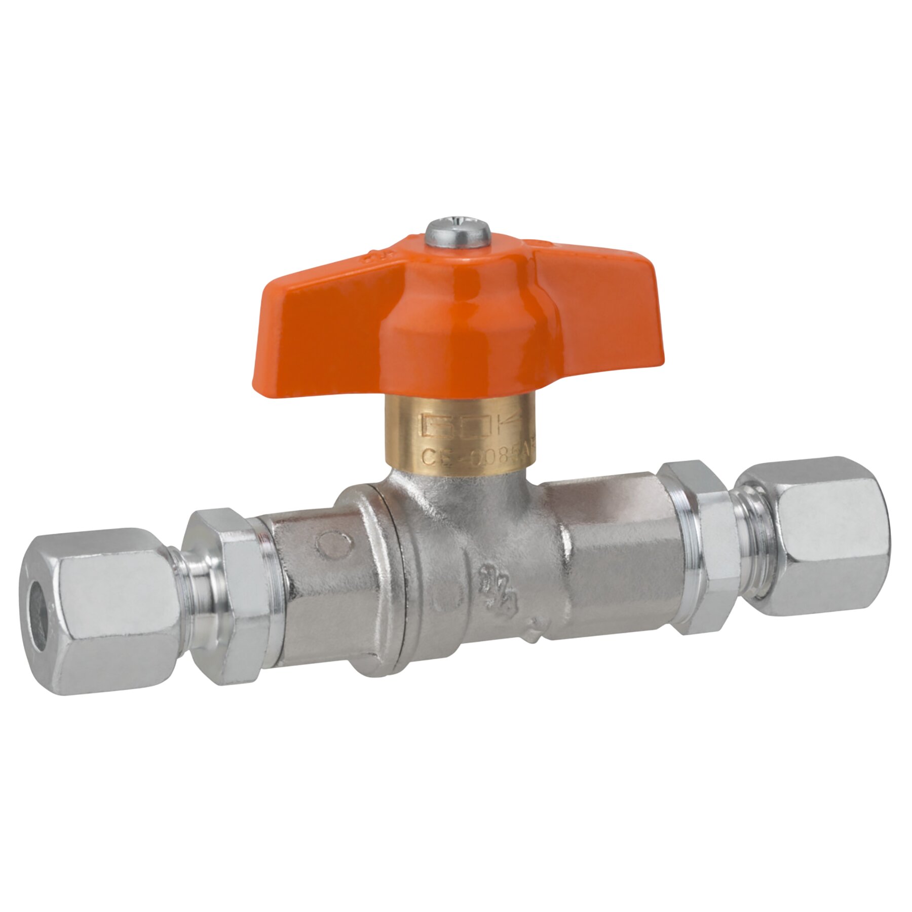 Kugelhahn Gas PS 5 – 20 bar, bds. RVS 10