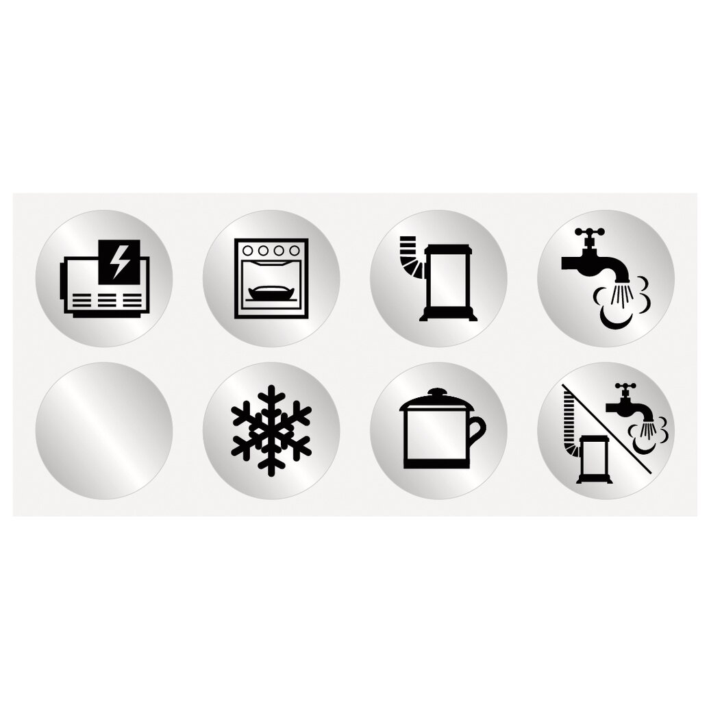 Symbolaufklebersatz Verteilerblock