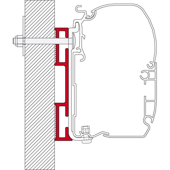 Markisenadapter D, 12 cm