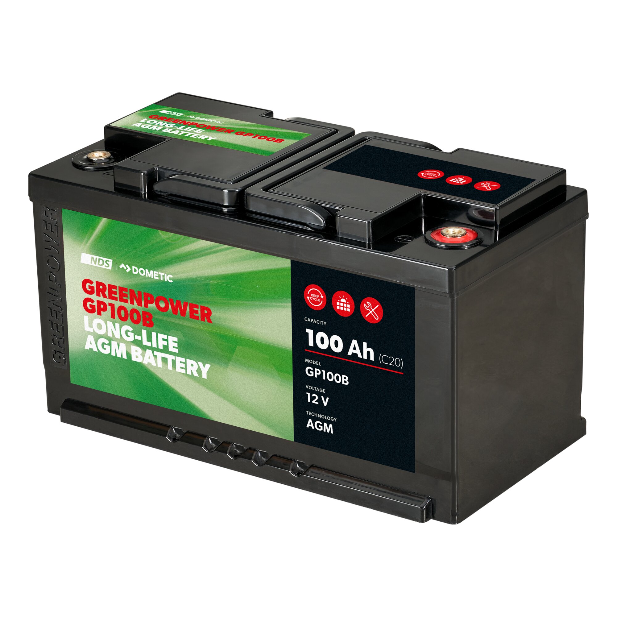AGM Batterie GREENPOWER, 100 Ah