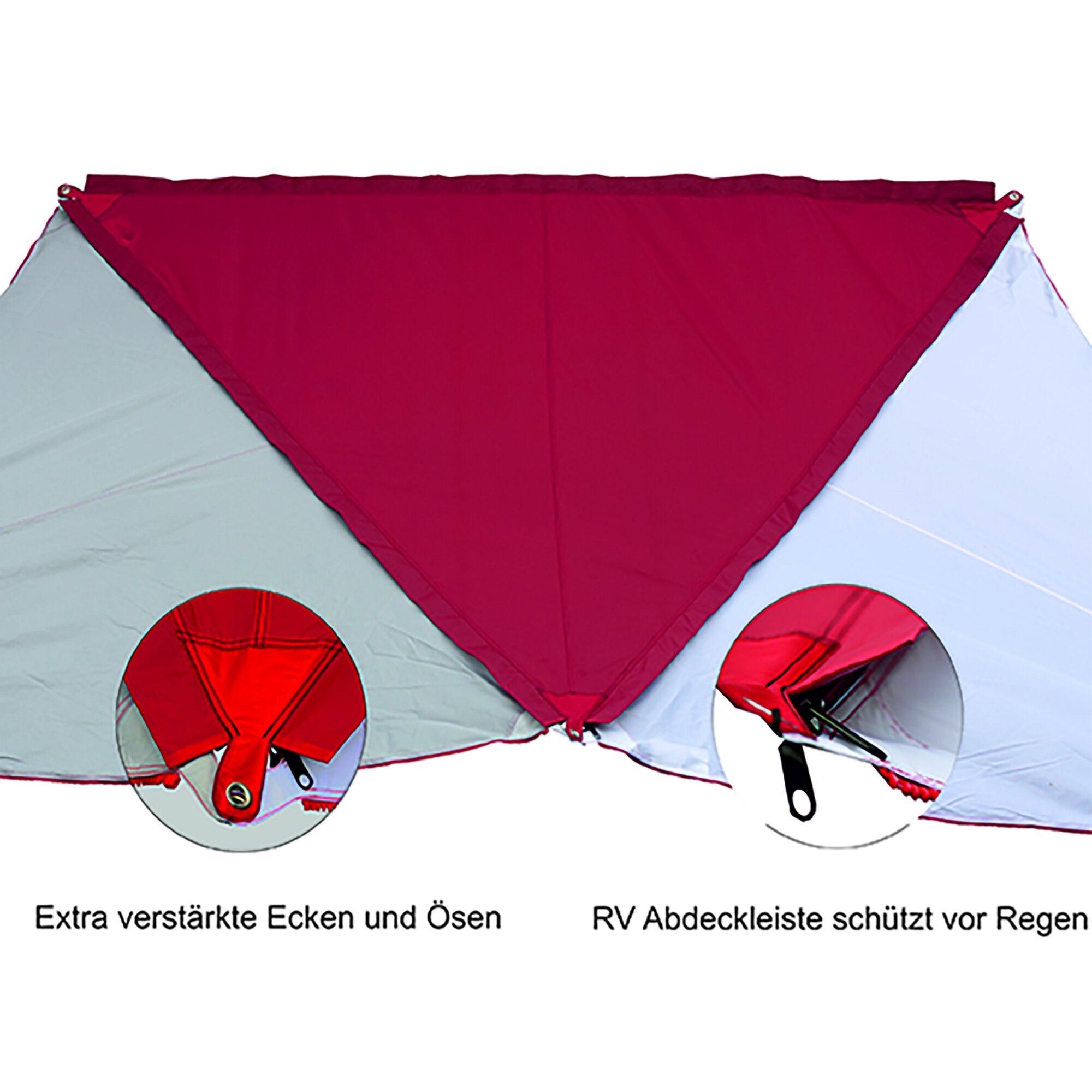 Sonnensegel „TC-Zip Protect Canvas“, Barbados cherry