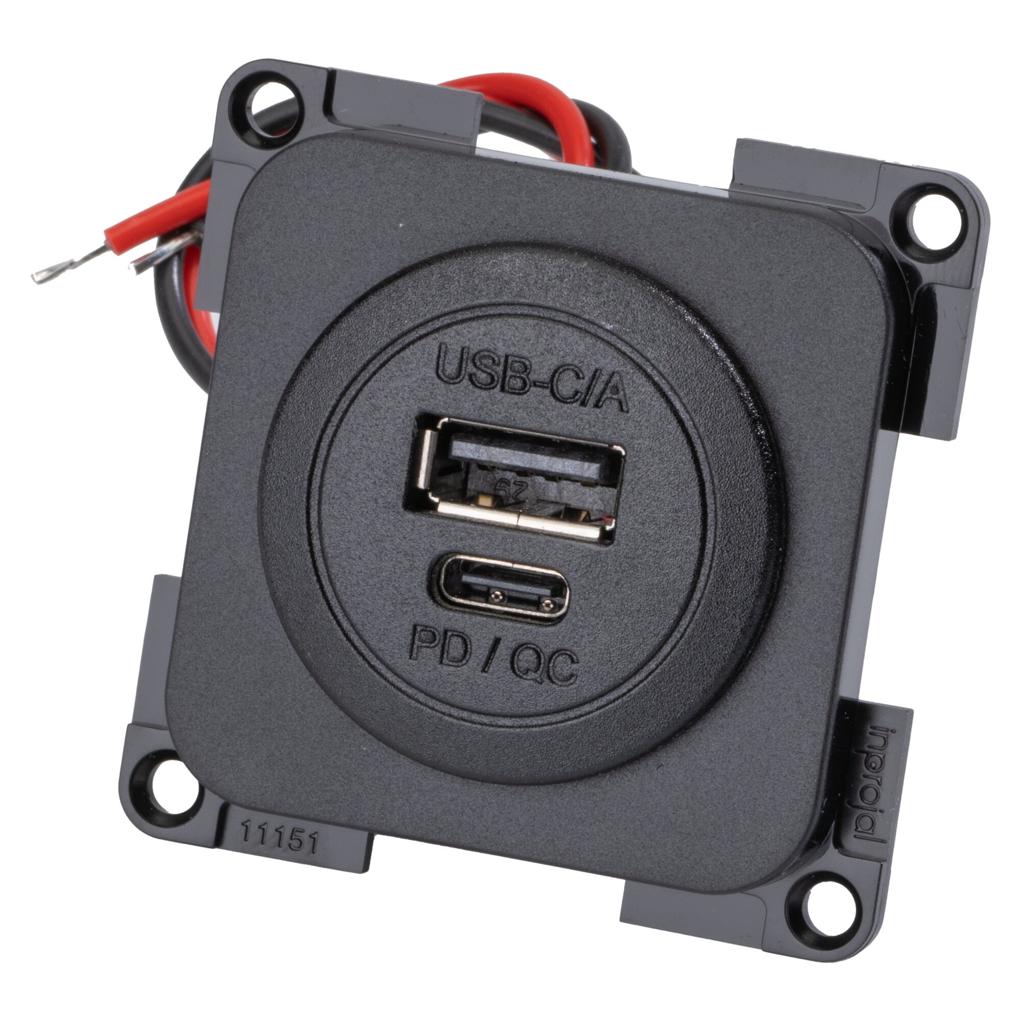 Einbau-Doppelsteckdose inprojal System