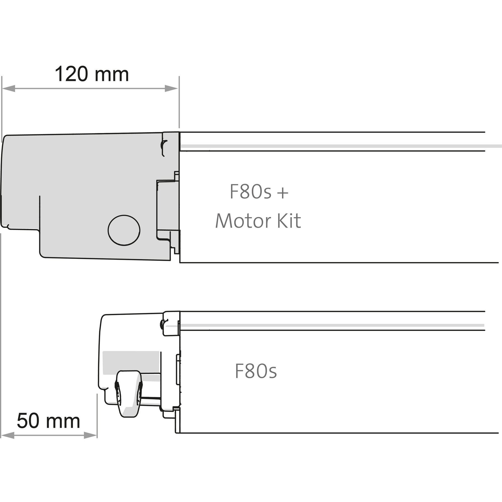 Motor Kit Compact F80s, schwarz
