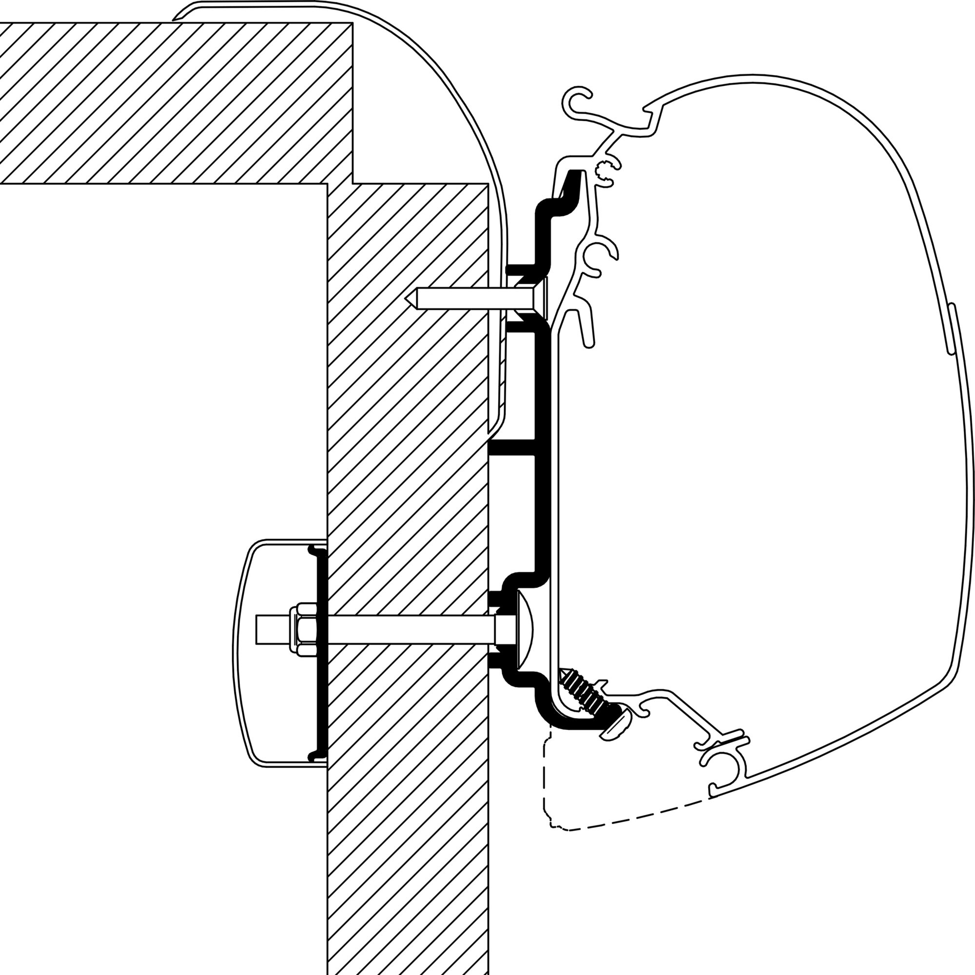 Adapter Frankia für TO Serie 5 und 8, 5,50 m