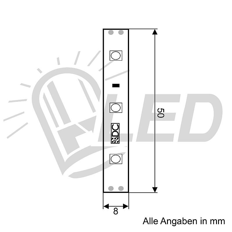 Lichtband, 200 cm
