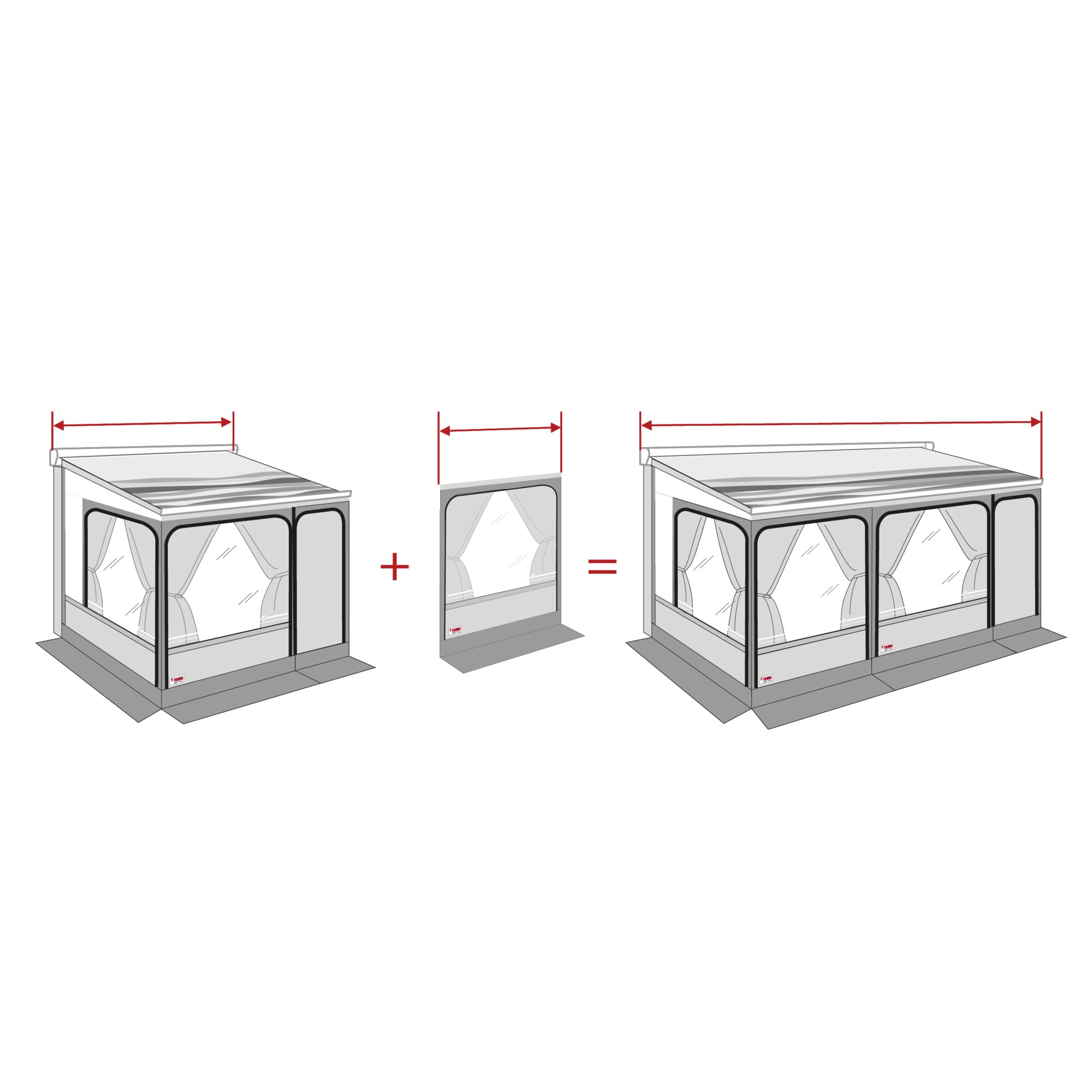 Privacy Room Light Frontpanele – Frontwanderweiterung, 130 cm