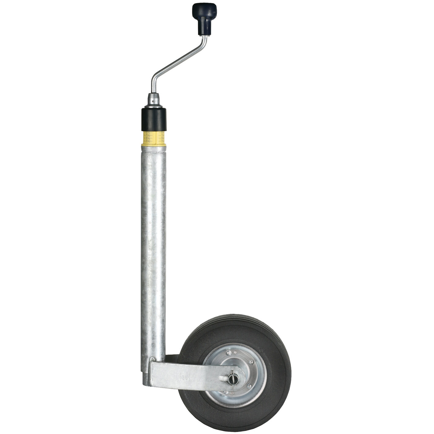 Deichsellaufrad mit Stützlastanzeige, 225 x 70 mm Felge Stahl