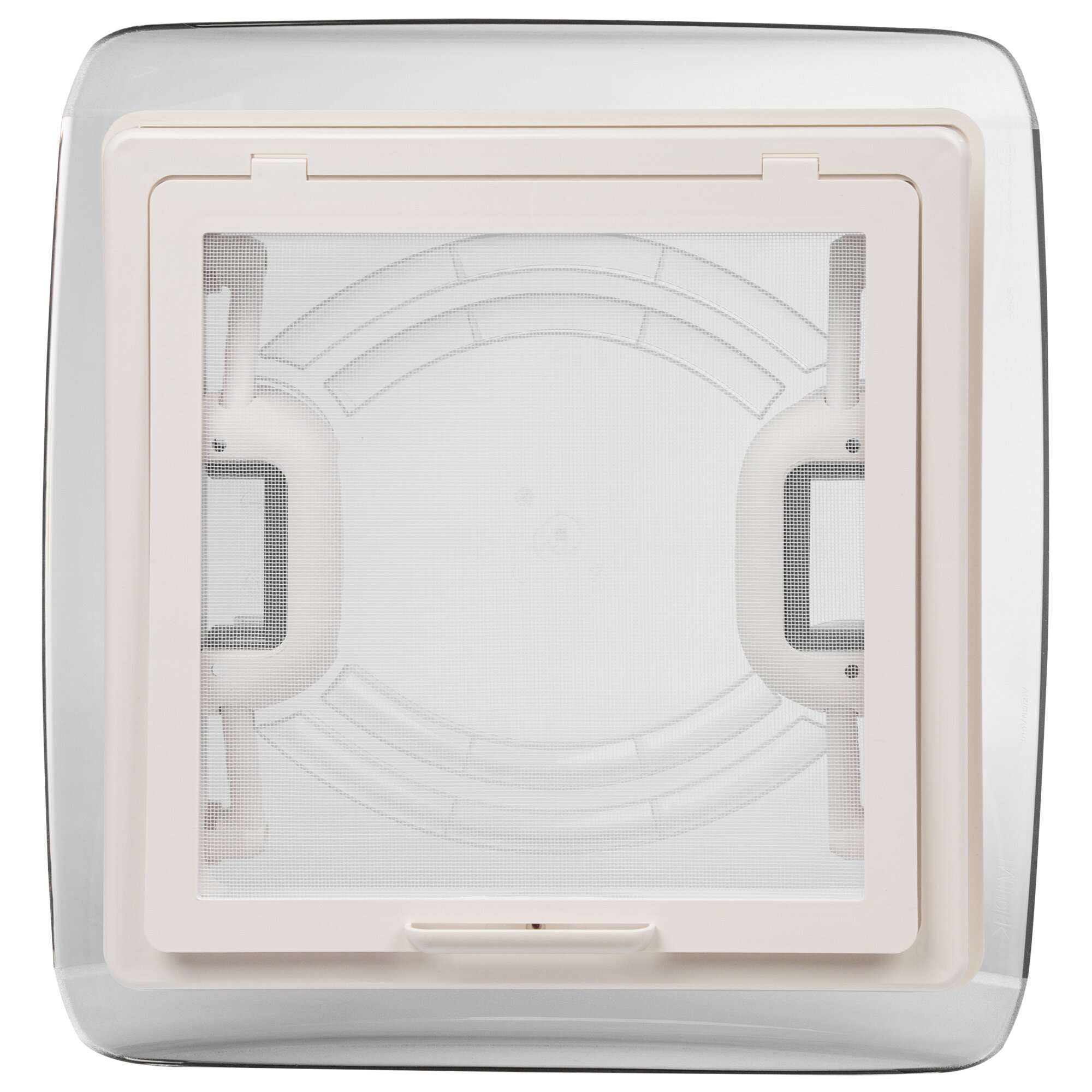Dachhaube VisionVent S eco mit Fliegengitter, cremeweiß