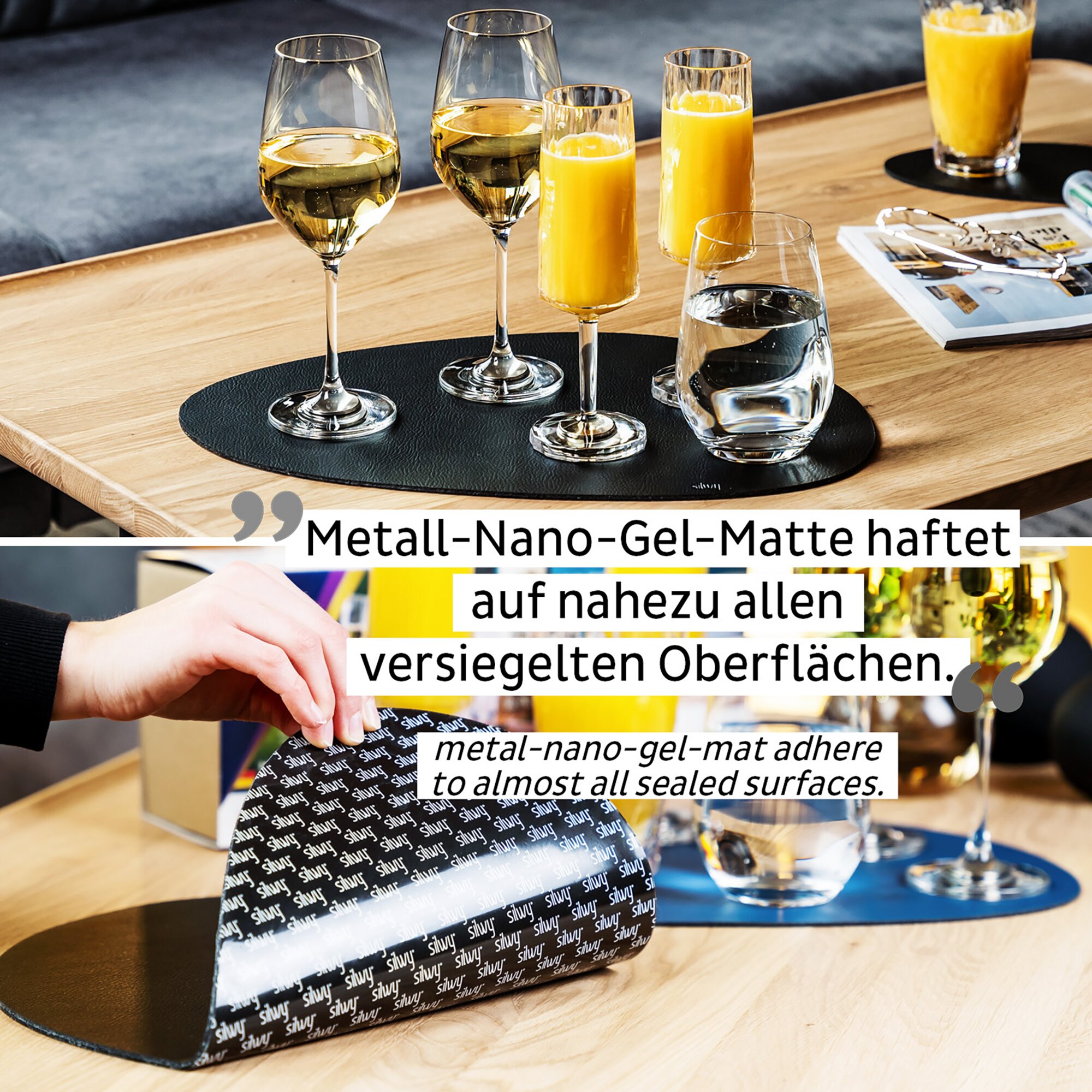 Metall-Nano-Gel-Platzset