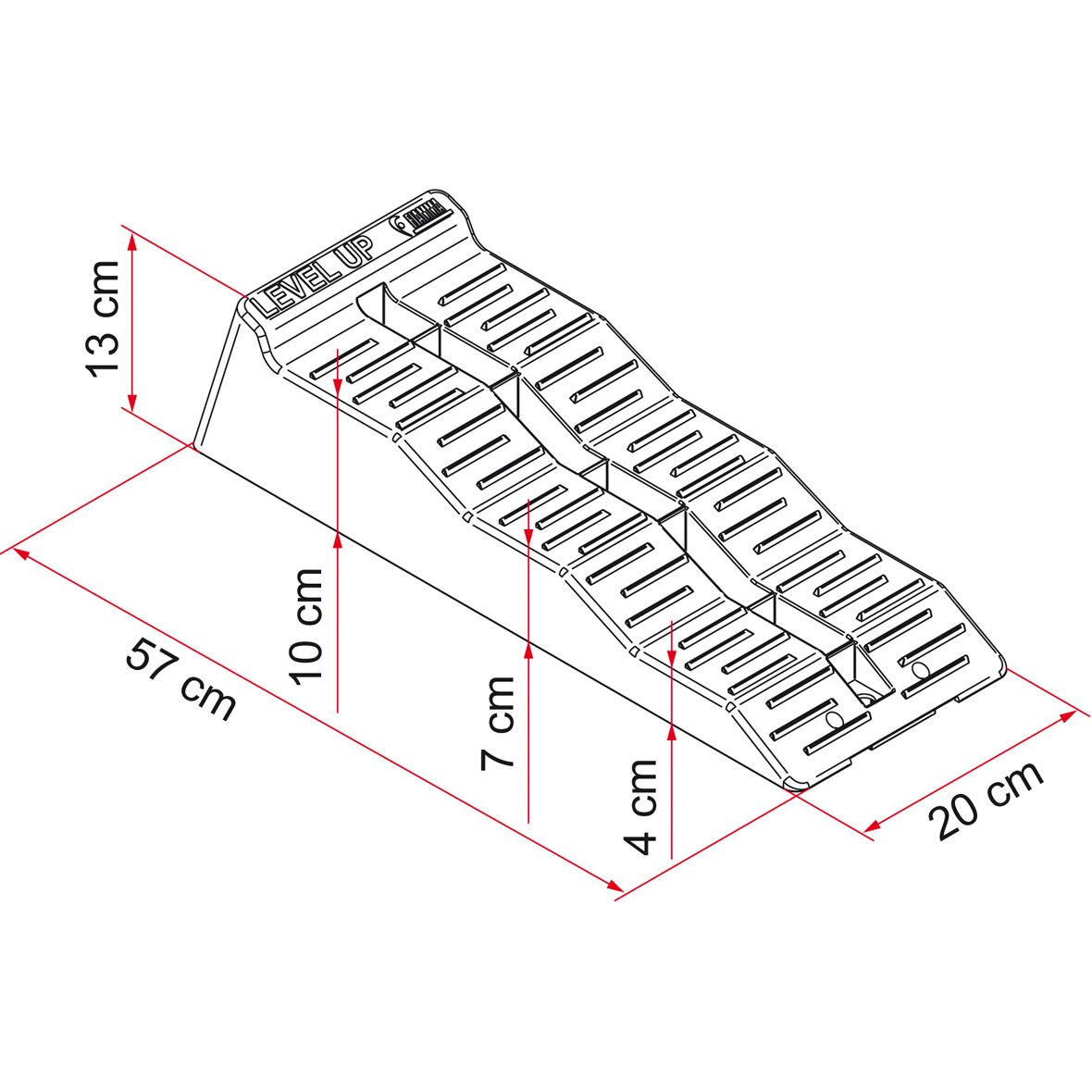 Auffahrkeil Level Up 2er-Set