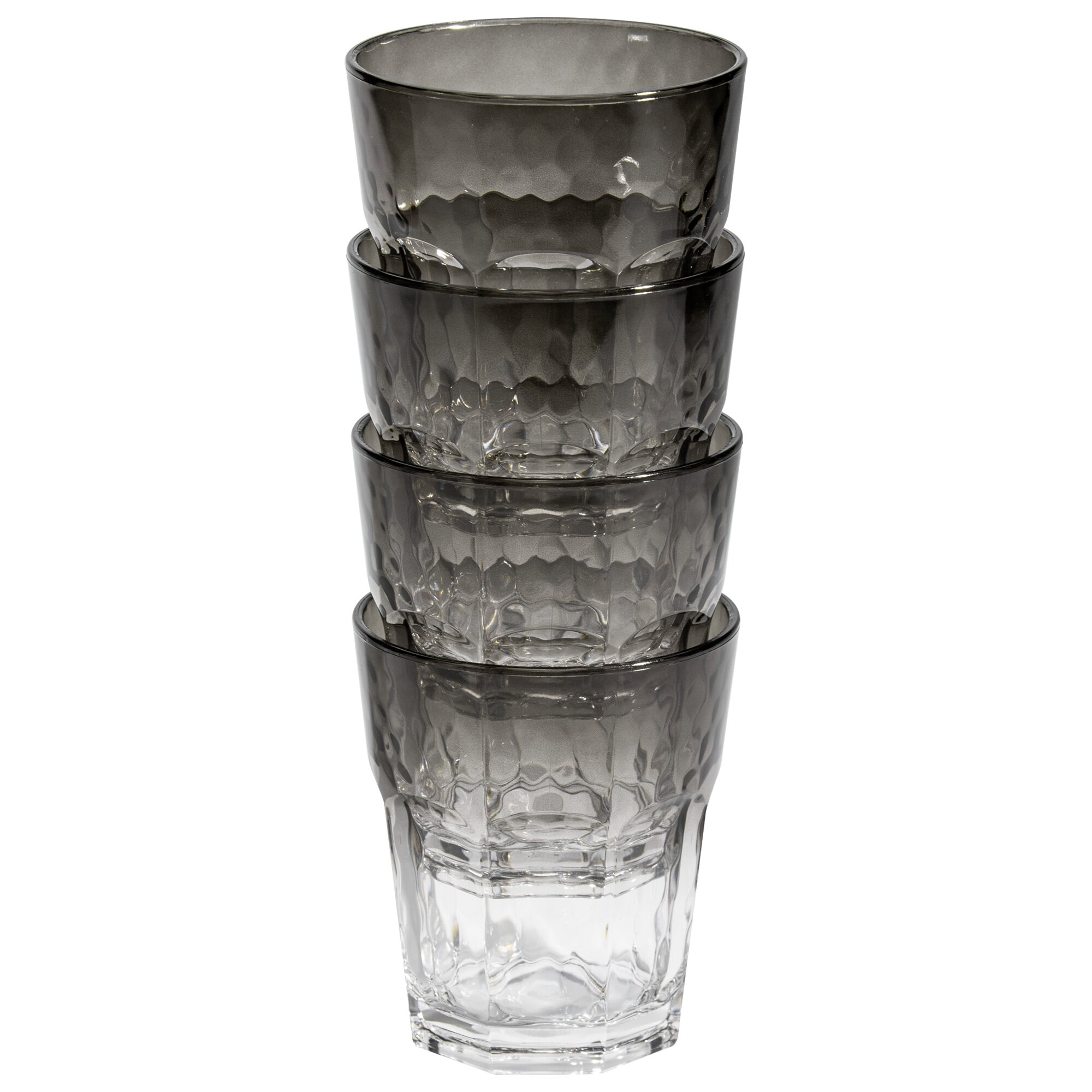 Trinkglas Mix & Match, 200 ml, 4-teilig, rauchgrau
