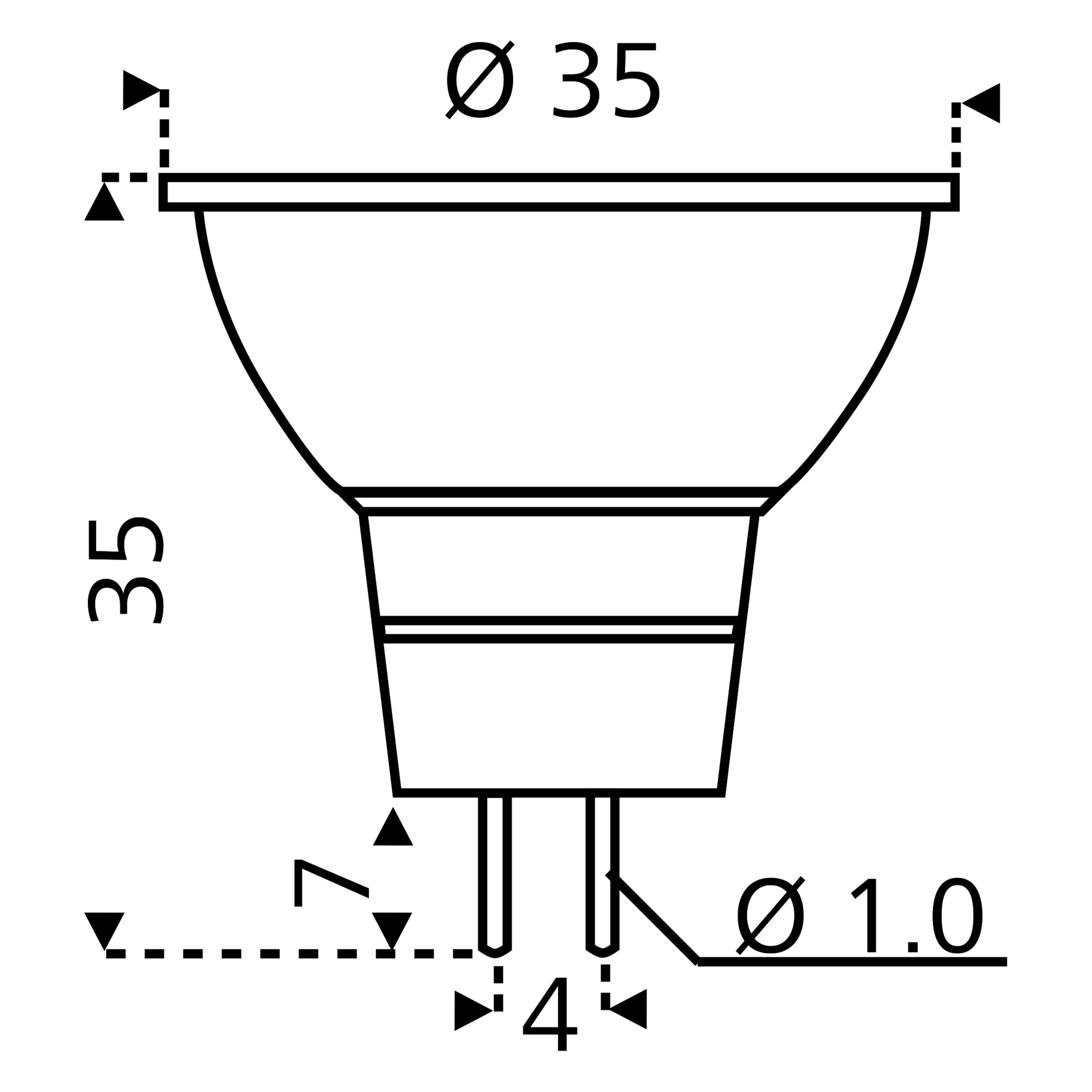 LED-Leuchtmittel GU4, 1 W