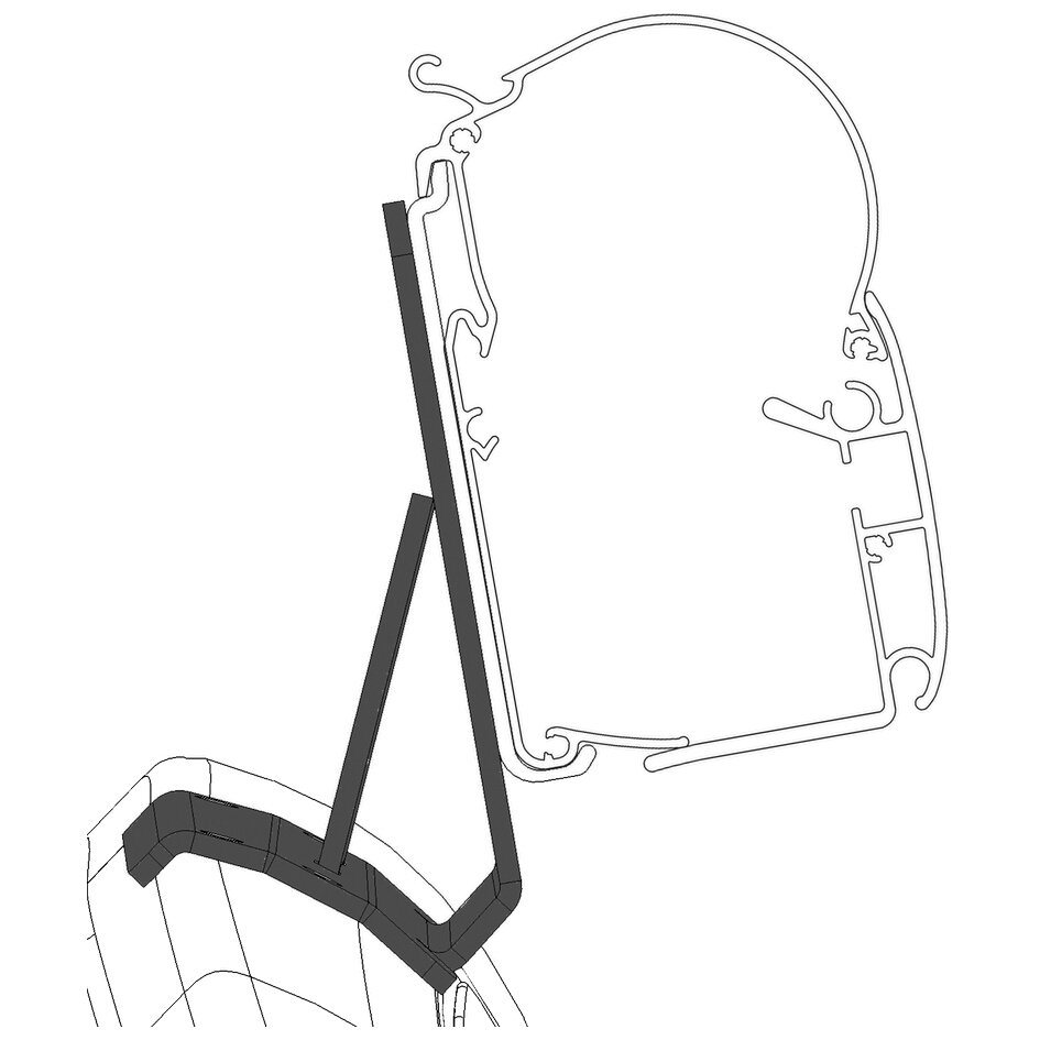 Adapter für PSA Minivan Markisen Dometic Serie 1