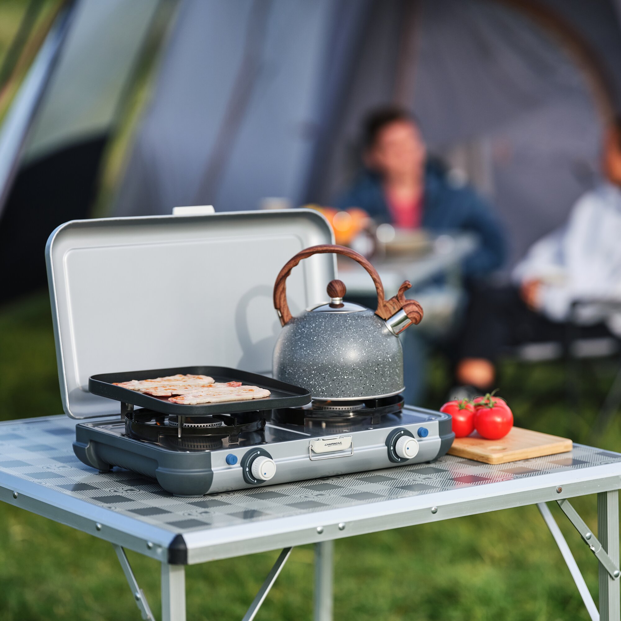 Gaskocher Camping Kitchen 2 GRILL & GO, 30 mbar