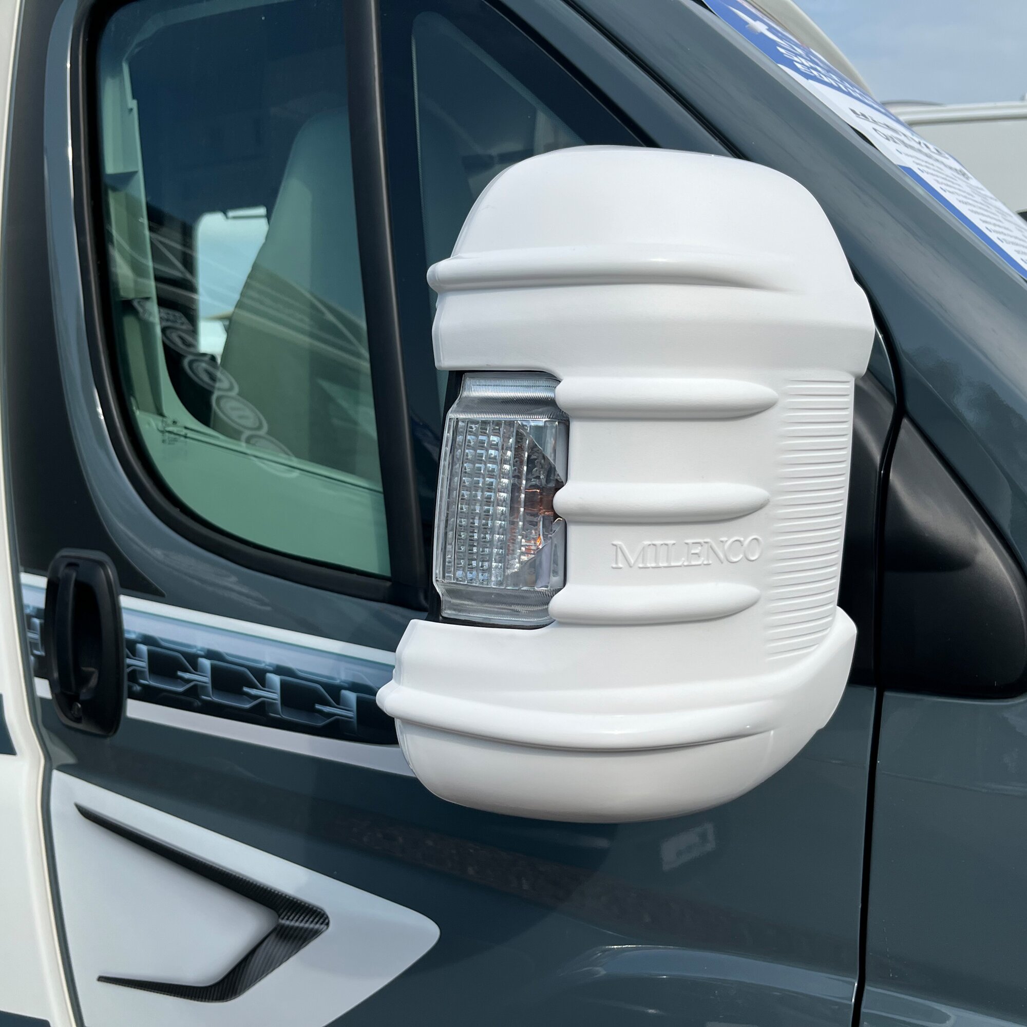 Spiegelschutz Fiat Ducato ab Modell 2025, weiß, 2 Stück