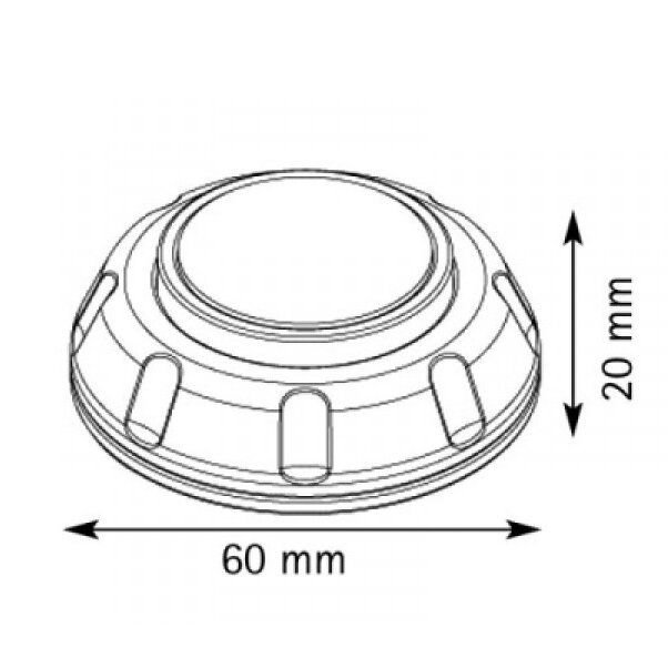 Türfeststeller Magnet hoch, weiß