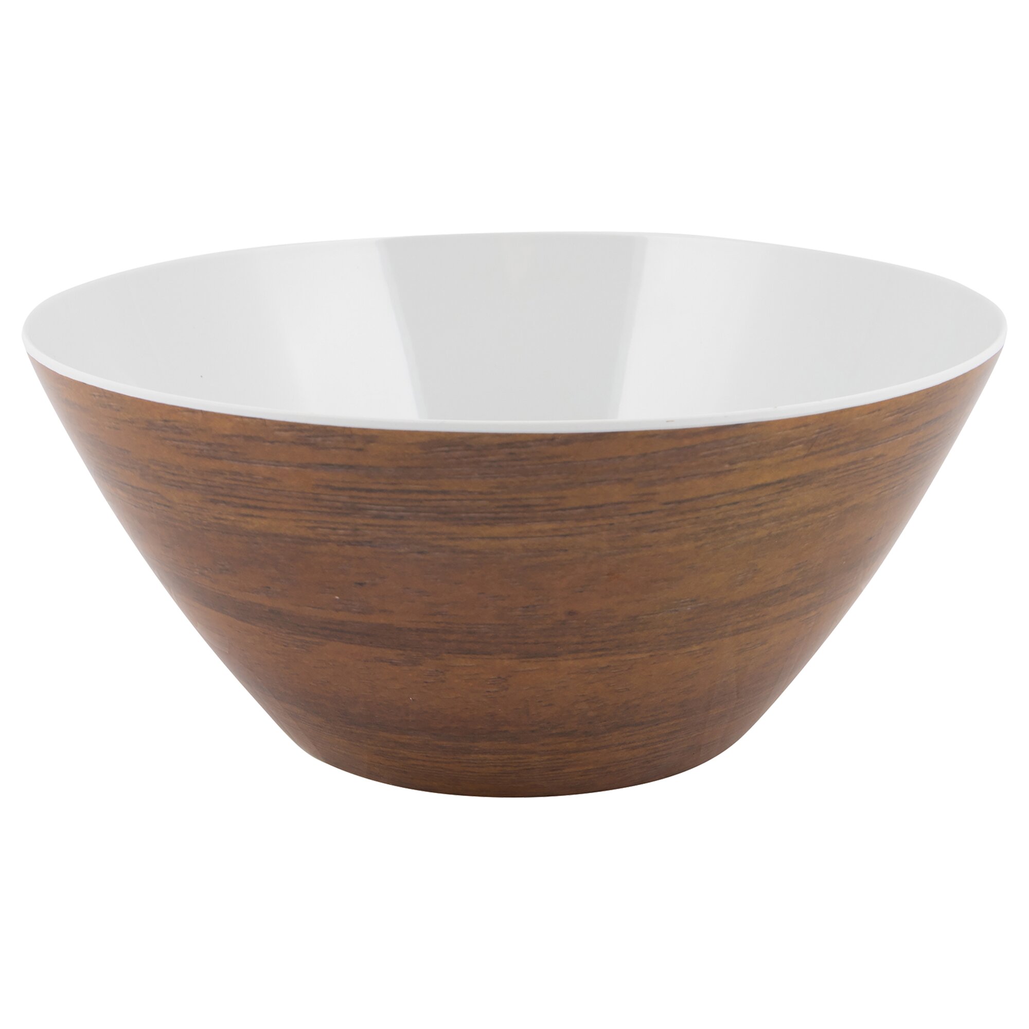 Salatschüssel in Holzoptik