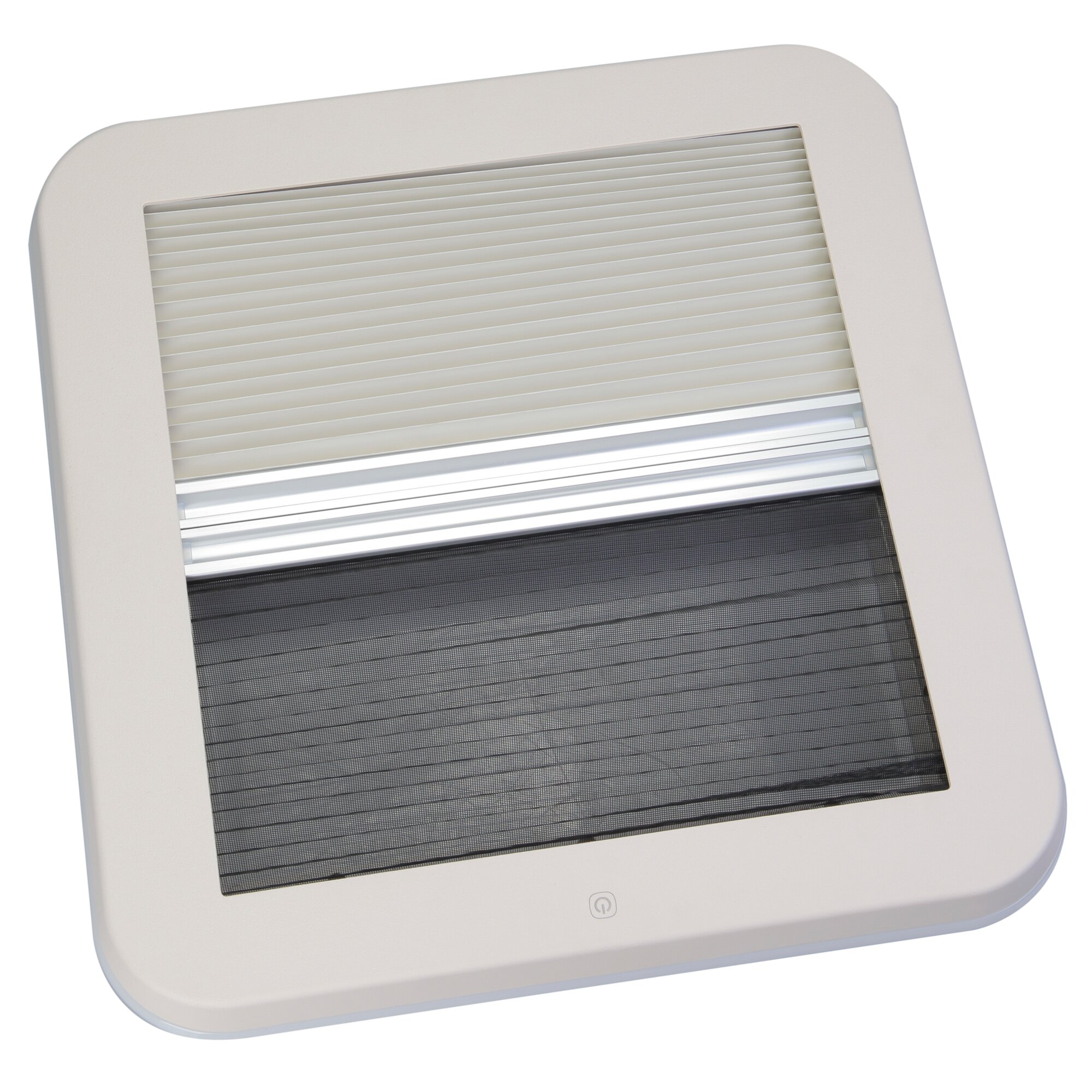 Dachfenster mit LED, Verdunkelungsrollo und Insektenschutz, 400 x 400 mm