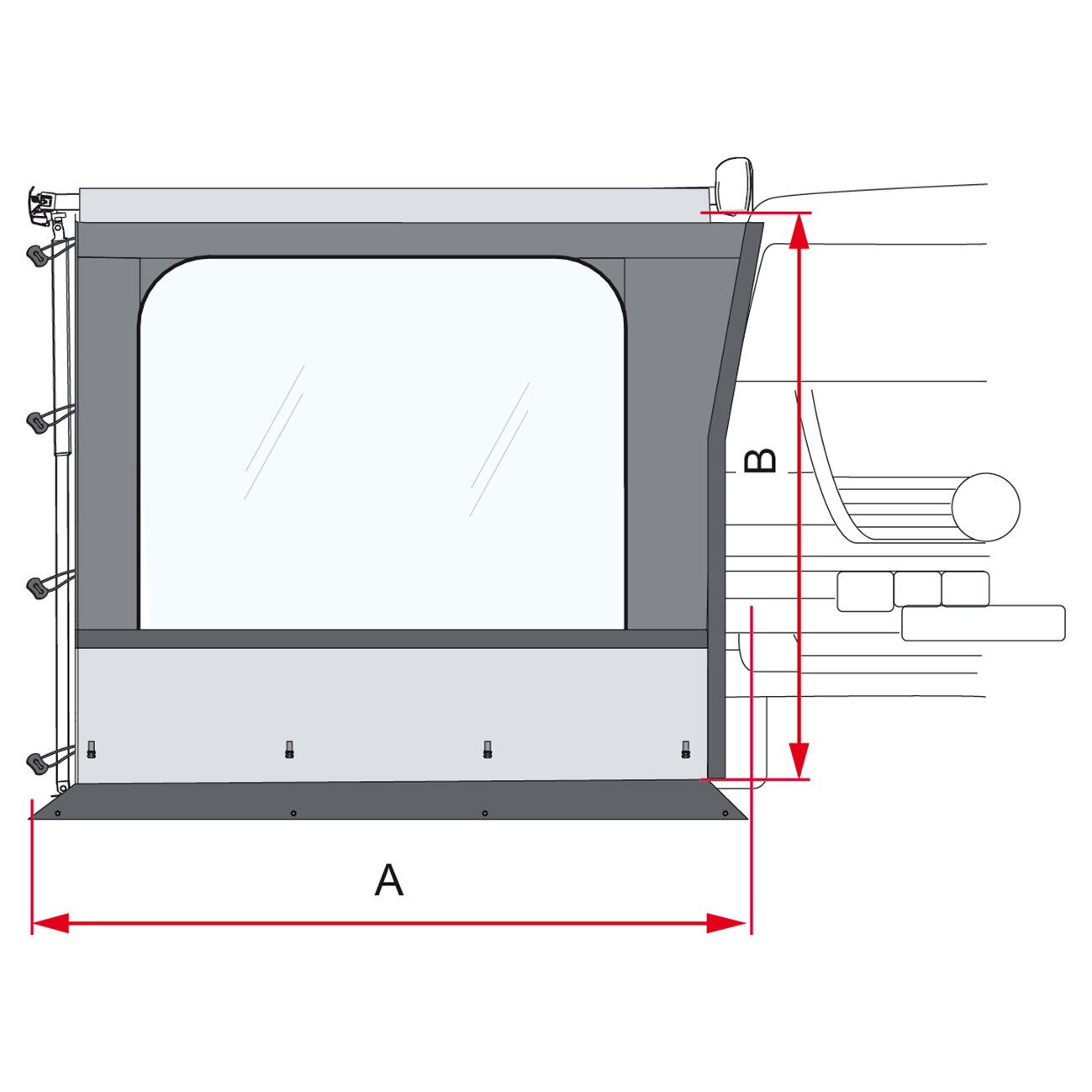 Seitenwand Side W Pro Van F43 300