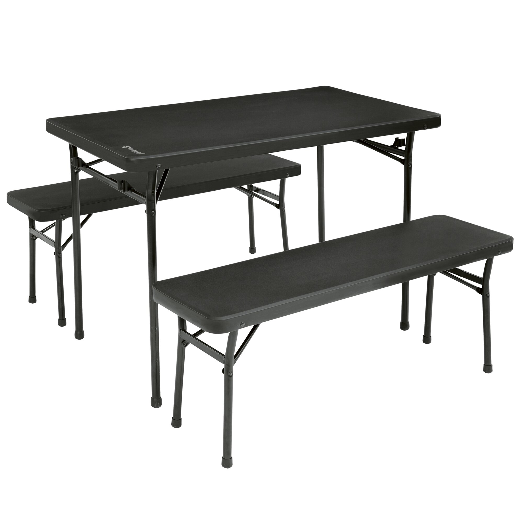 Picknicktisch-Set Pemberton, schwarz