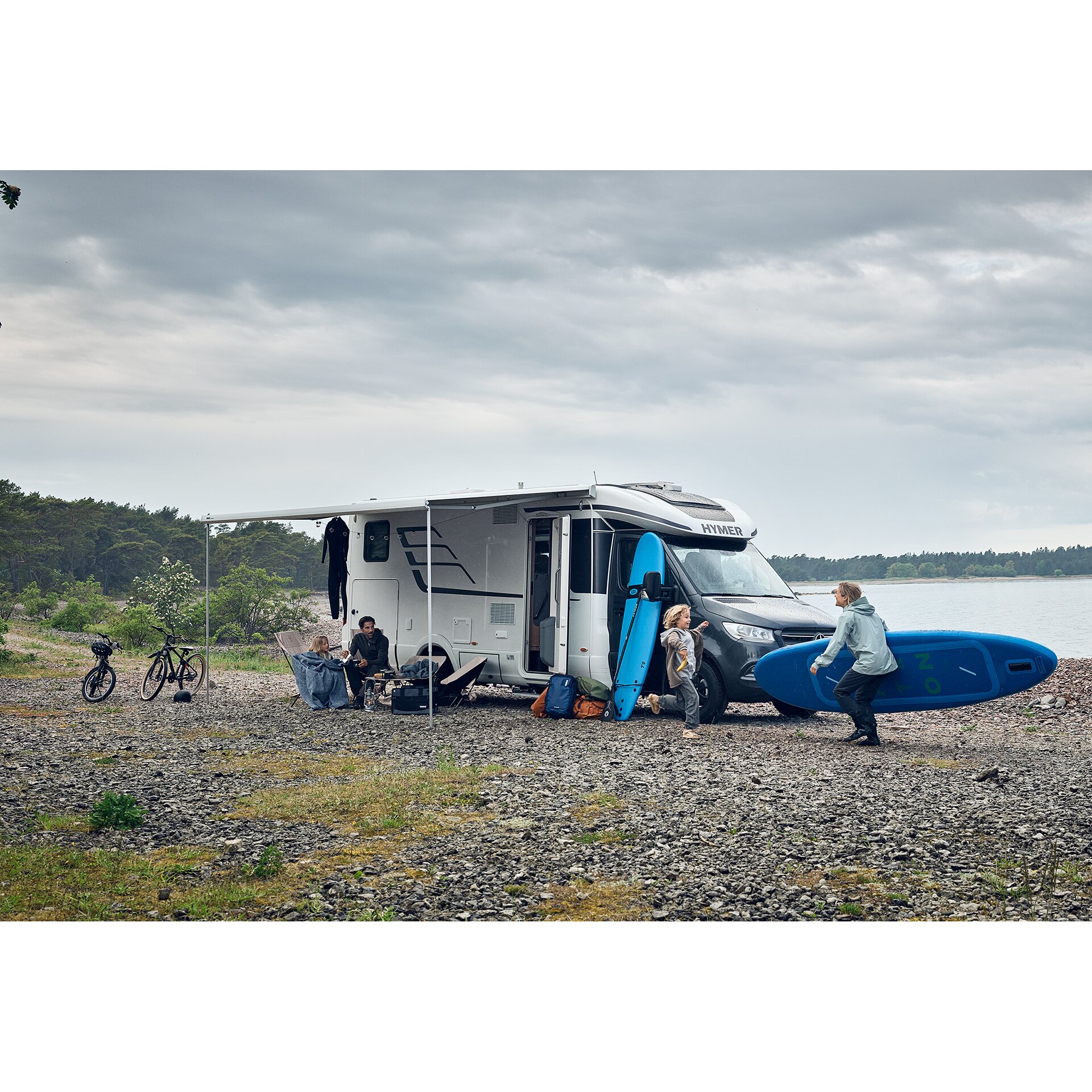 Markise Thule Omnistor 5200, anthrazit, 3,75 m, Mystic Grau