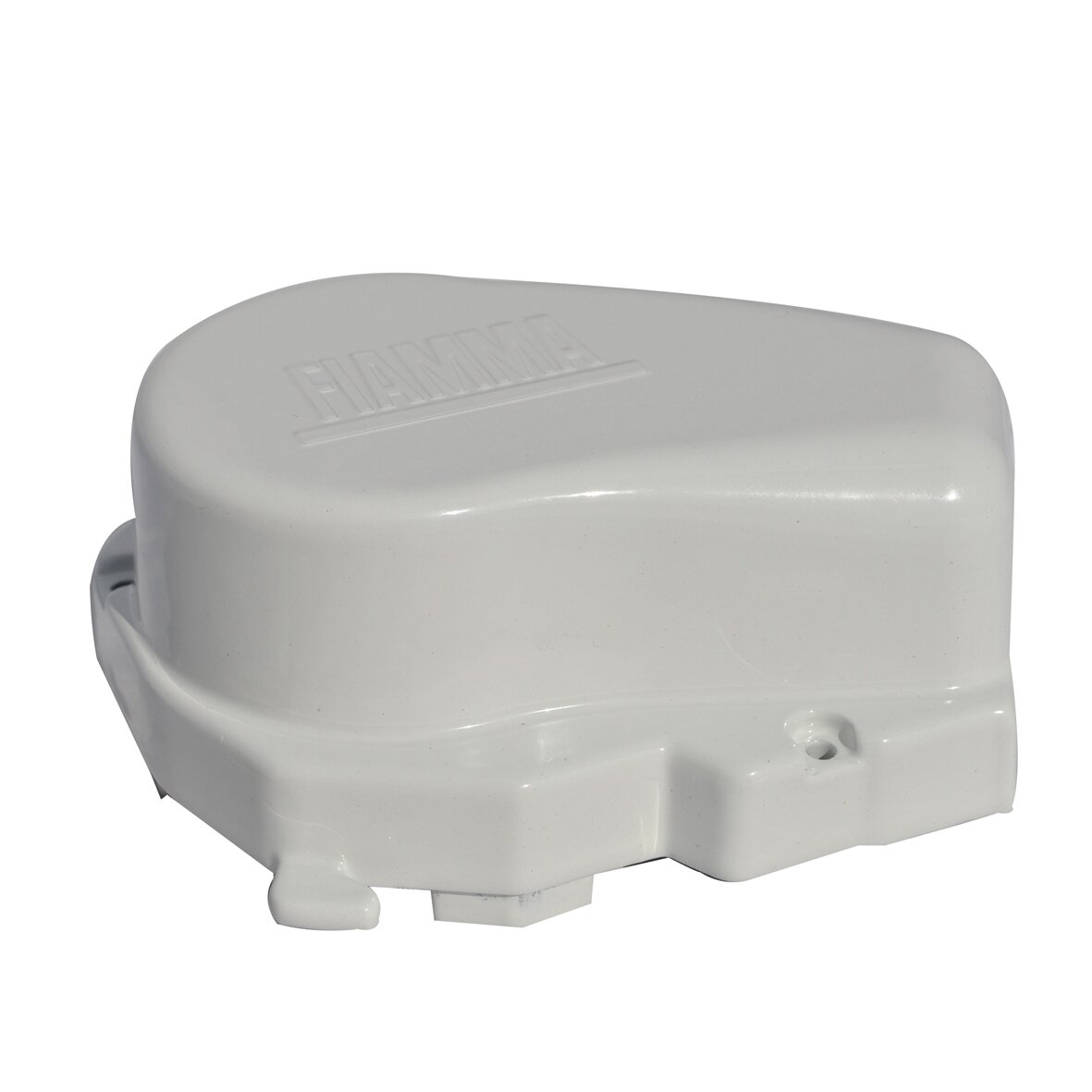Endkappe, links für F65s, Polar White